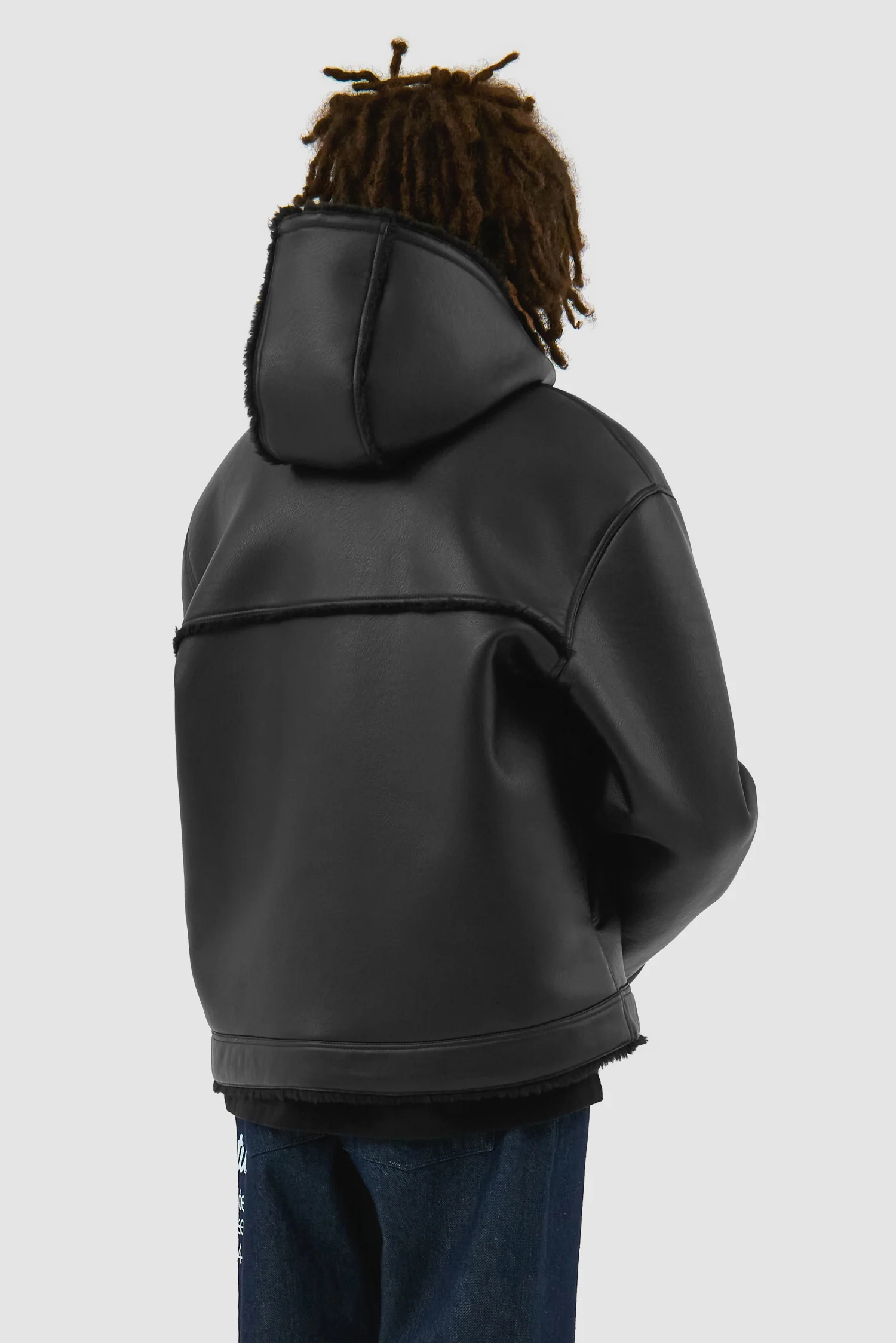 Shearling Jacket - Black - Image 3