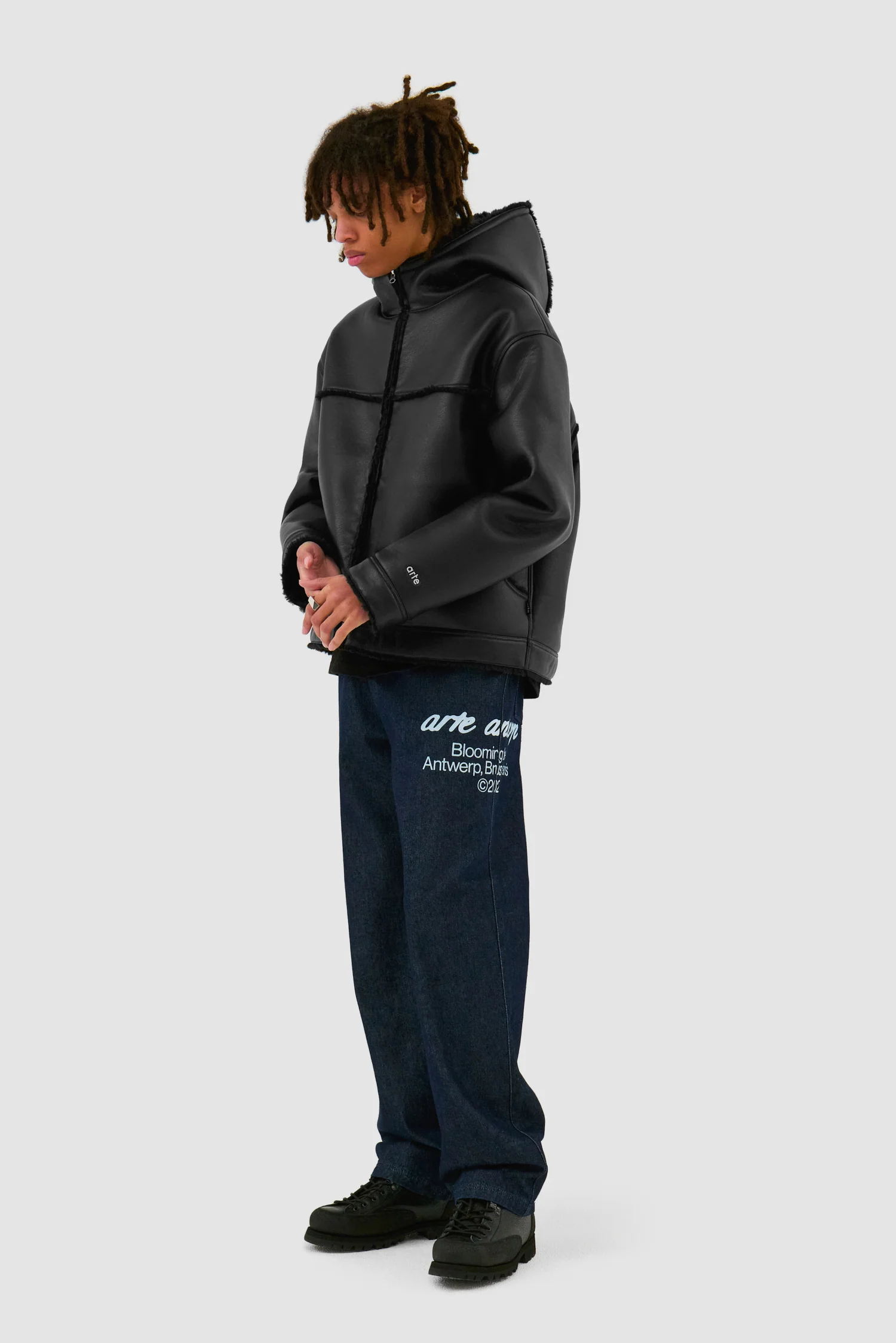 Shearling Jacket - Black - Image 5