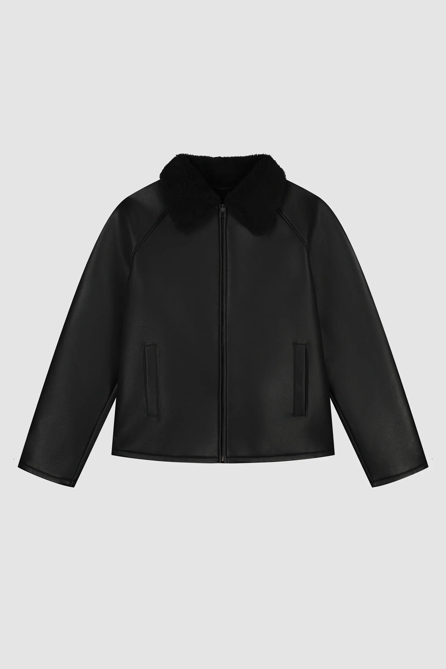 Shearling Jacket - Black - Image 8