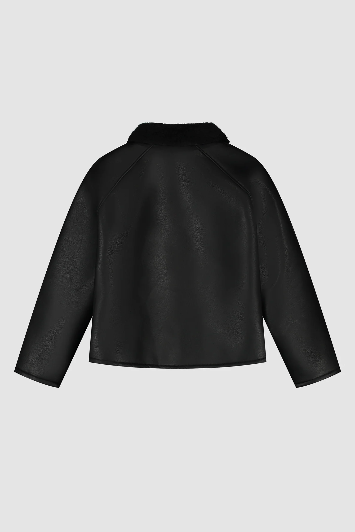 Shearling Jacket - Black - Image 9