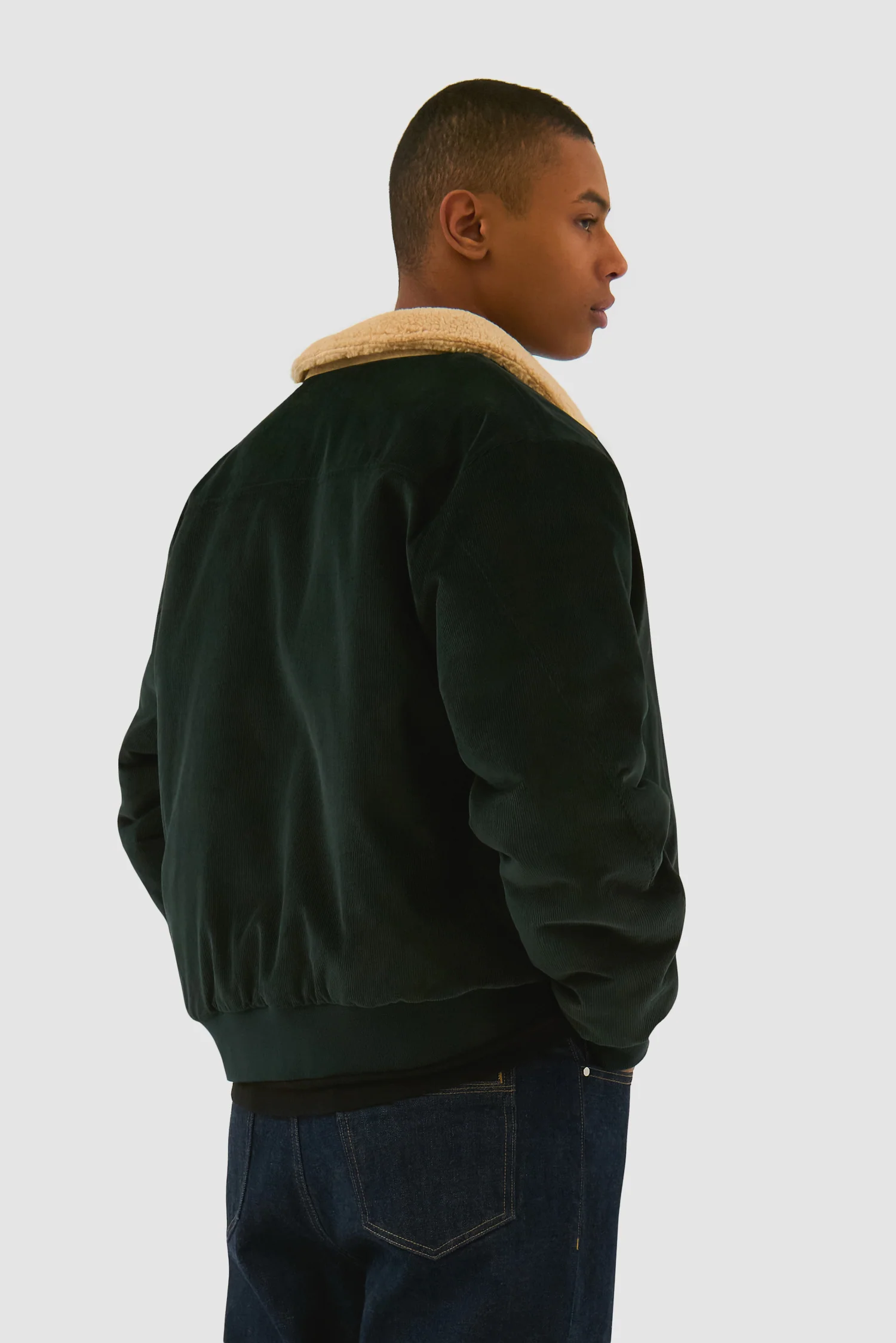 Sherpa Jacket - Green - Image 3