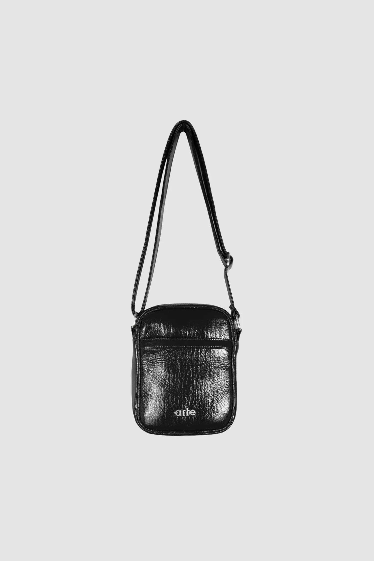 Shiny Crossbody Bag - Black - Image 2
