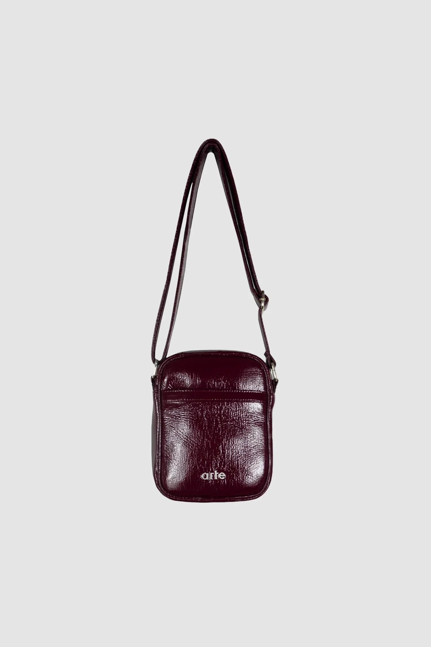 Shiny Crossbody Bag - Red - Image 2