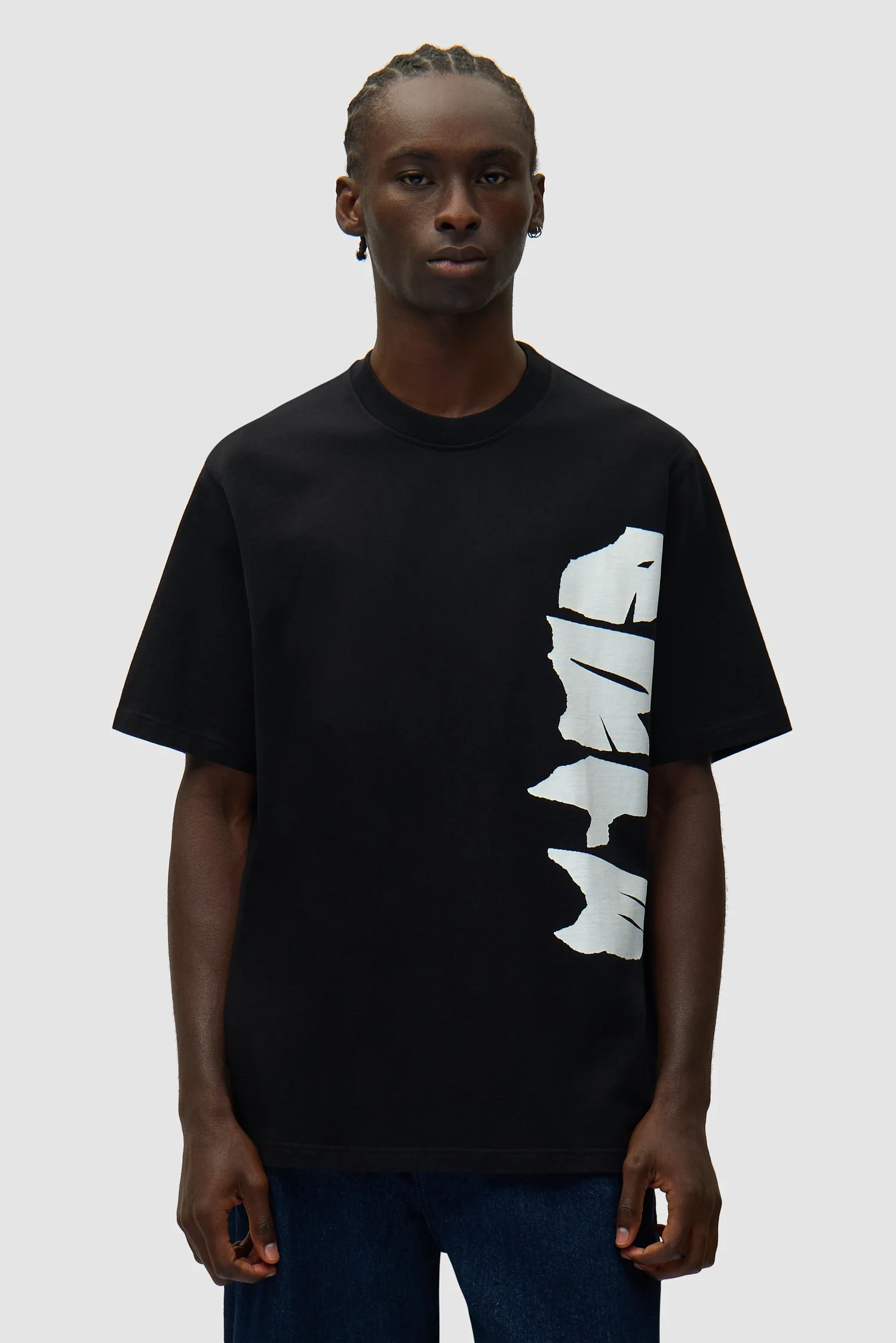 Side Logo T-shirt - Black - Image 2