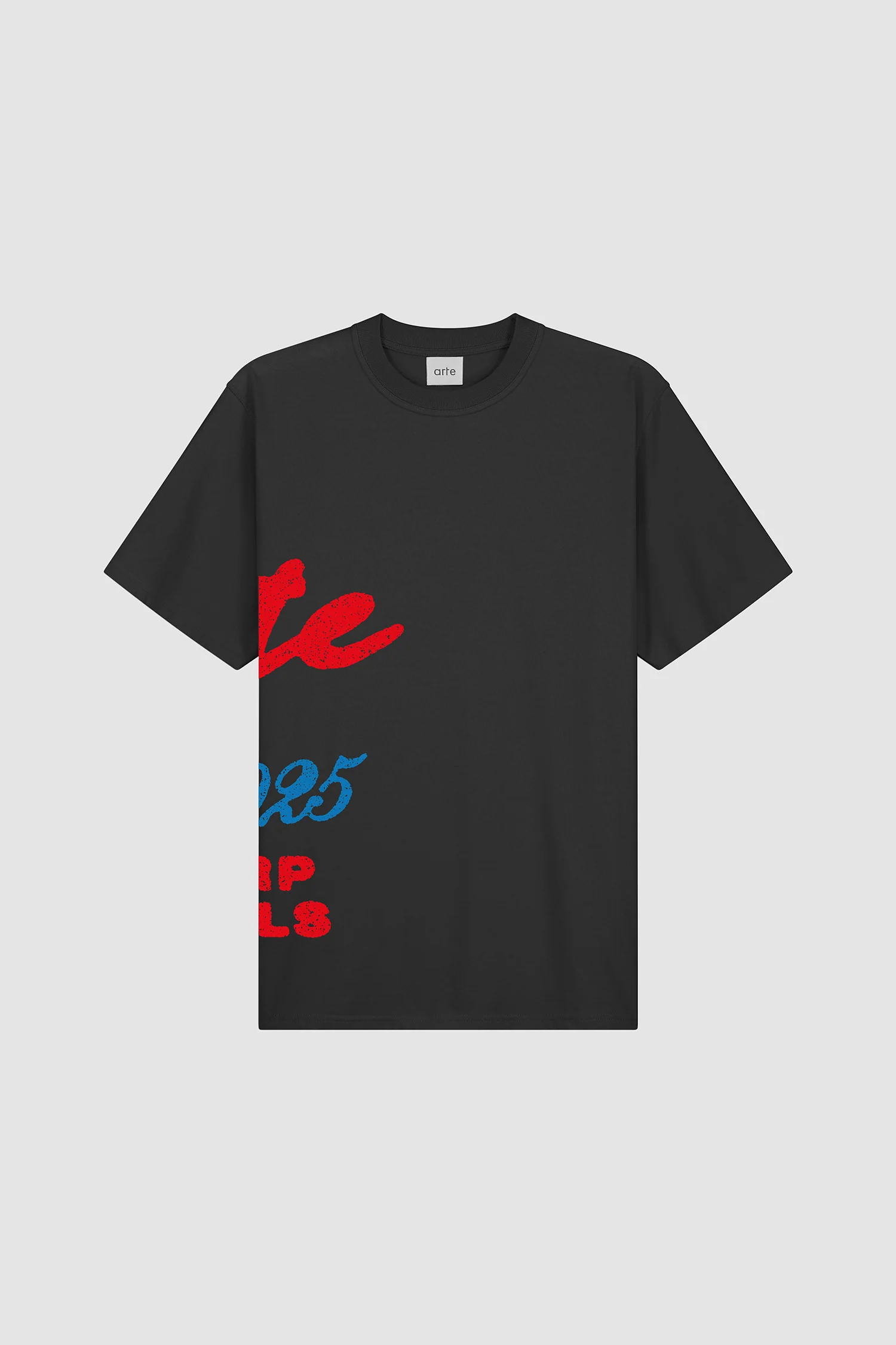 Side Print T-shirt - Black - Image 7