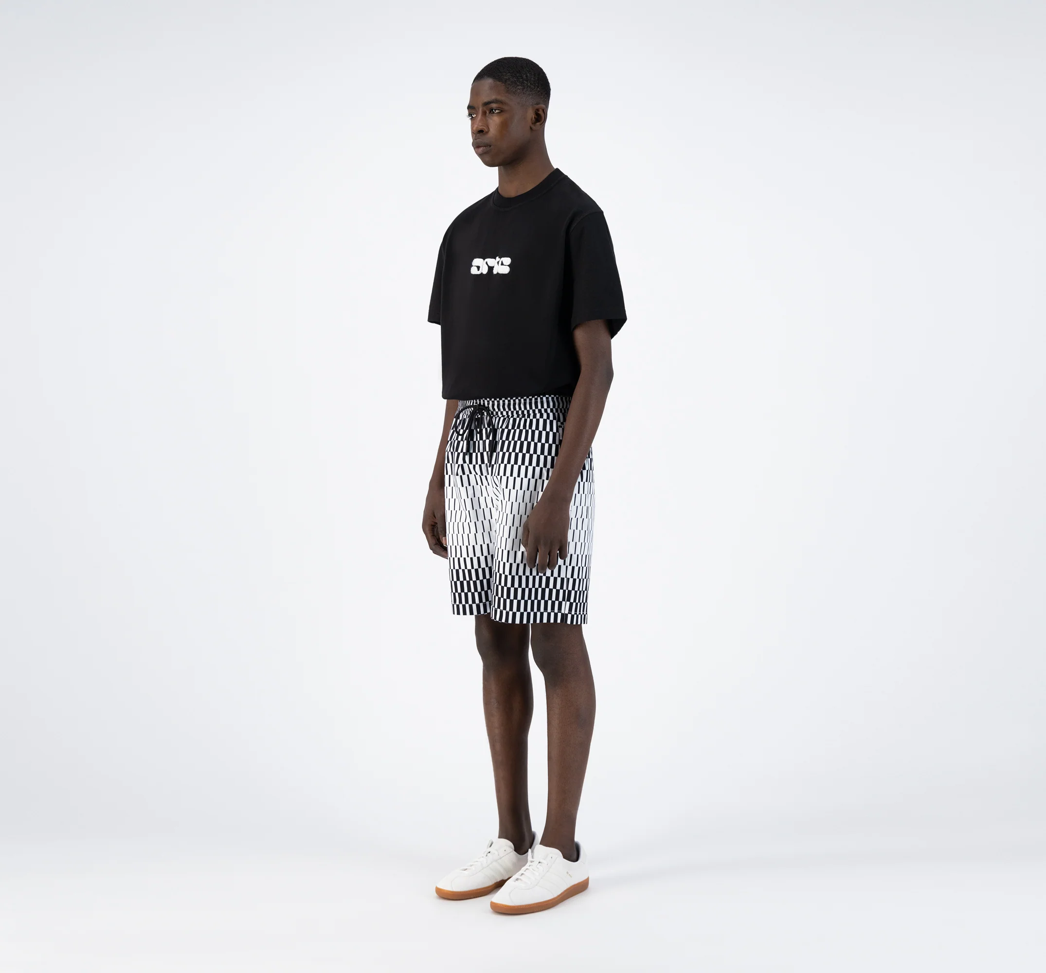 Soto Retan Shorts - Black/White - Image 5