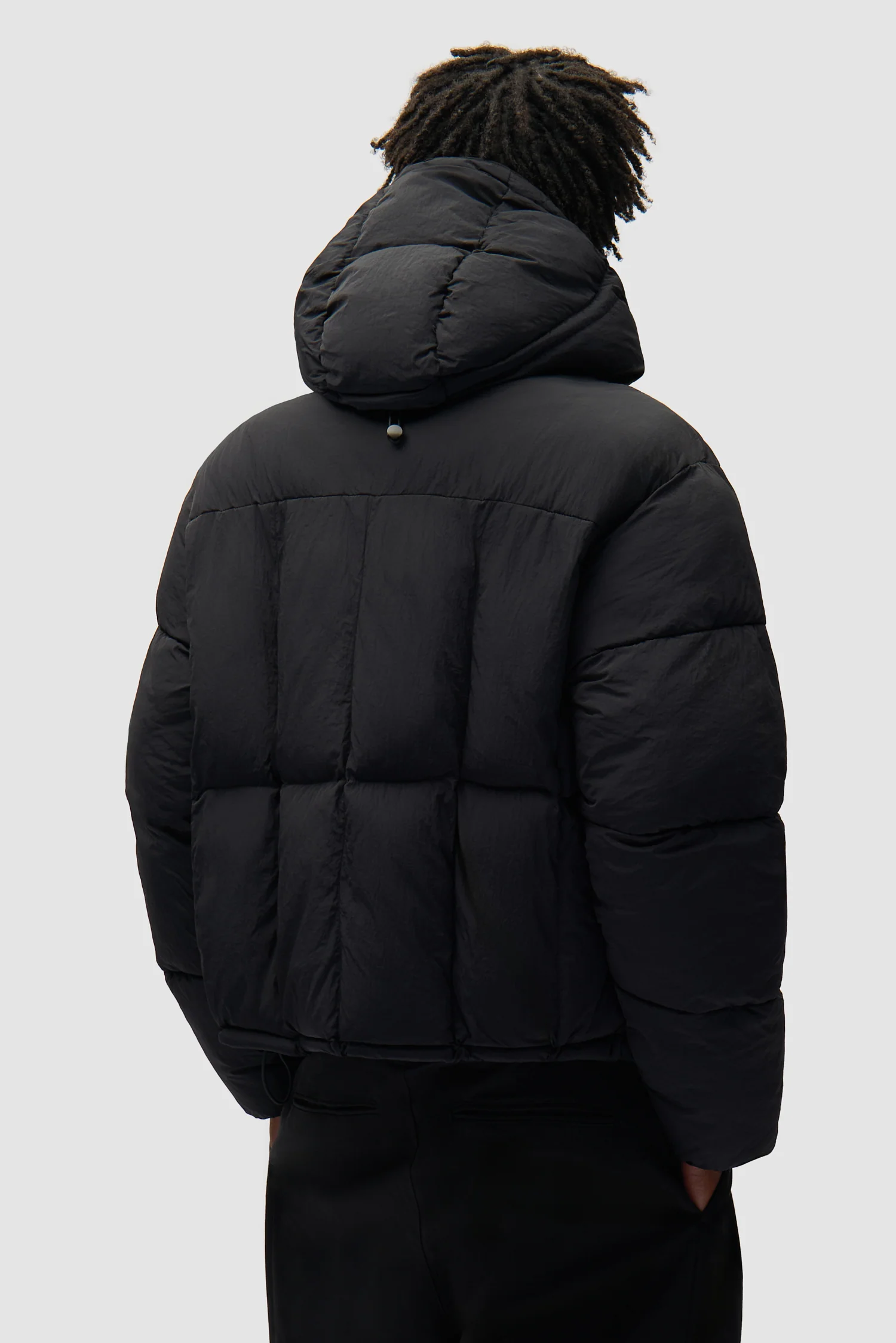 Special Cuts Puffer Jacket - Black - Image 3