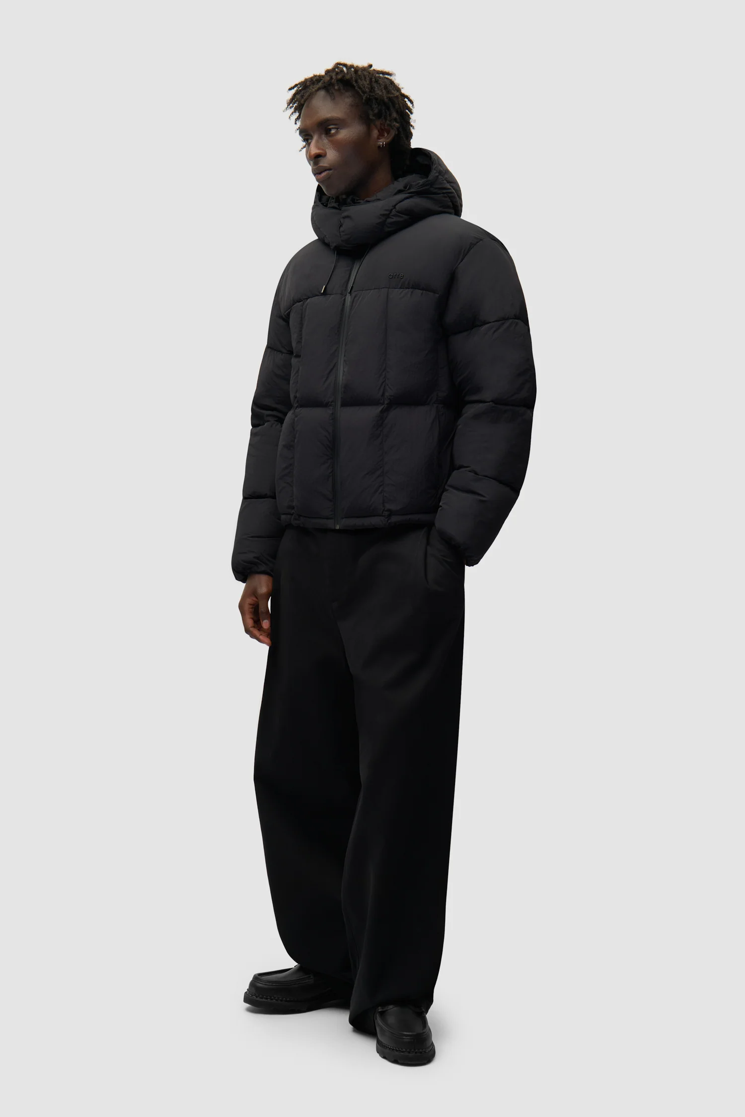 Special Cuts Puffer Jacket - Black - Image 6