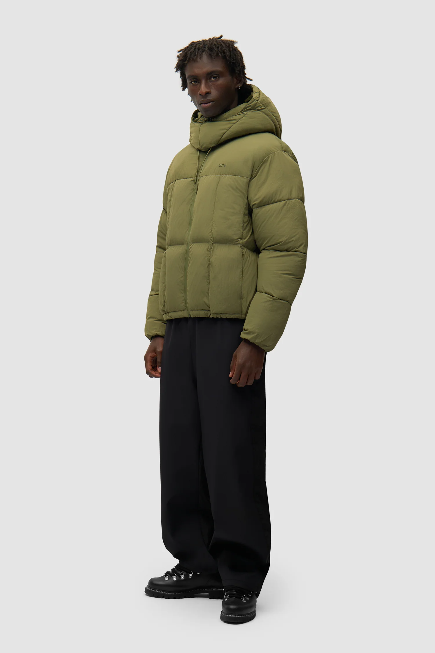 Special Cuts Puffer Jacket - Green - Image 6