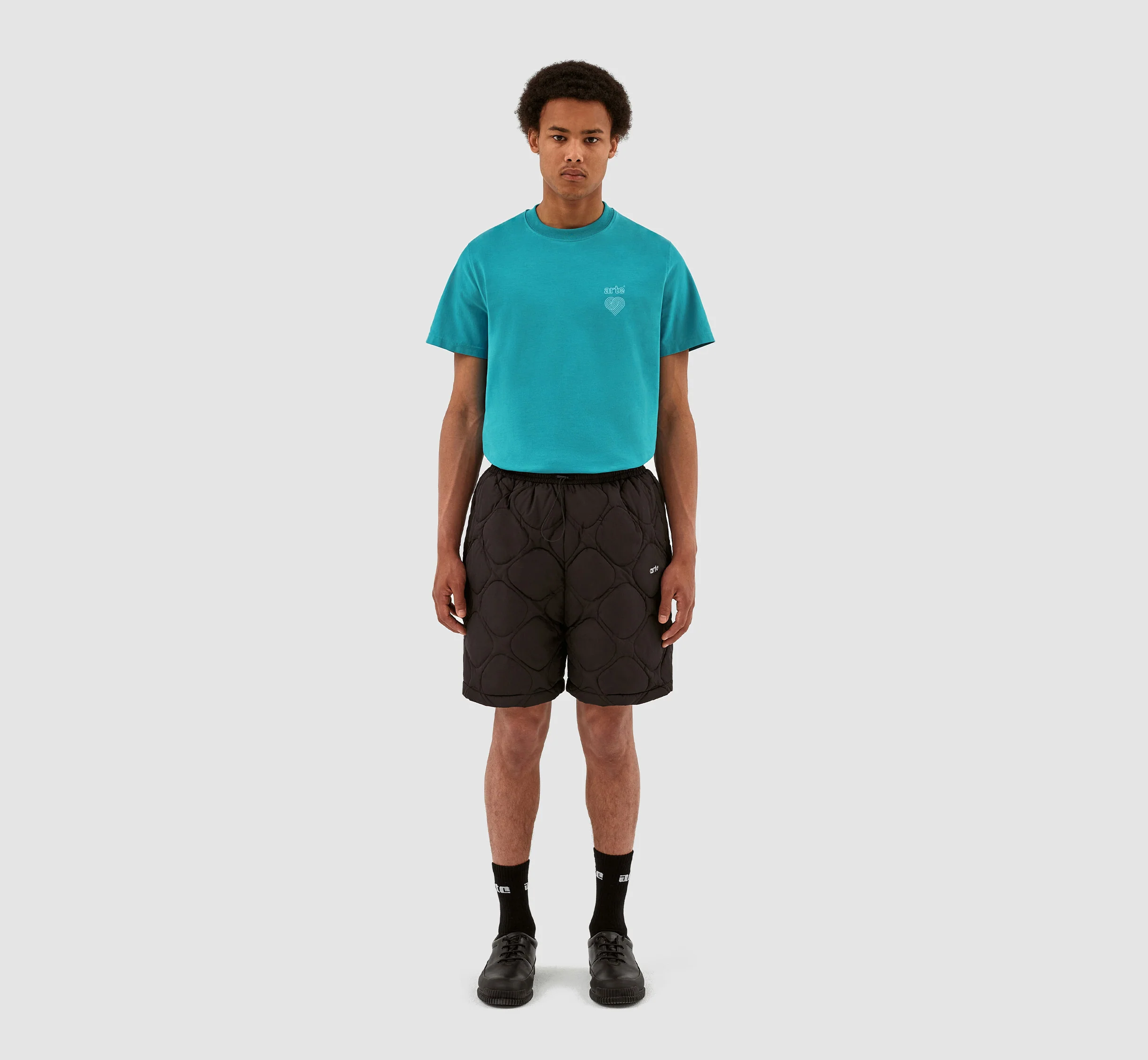 Steiner Quilted Shorts - Black - Image 5