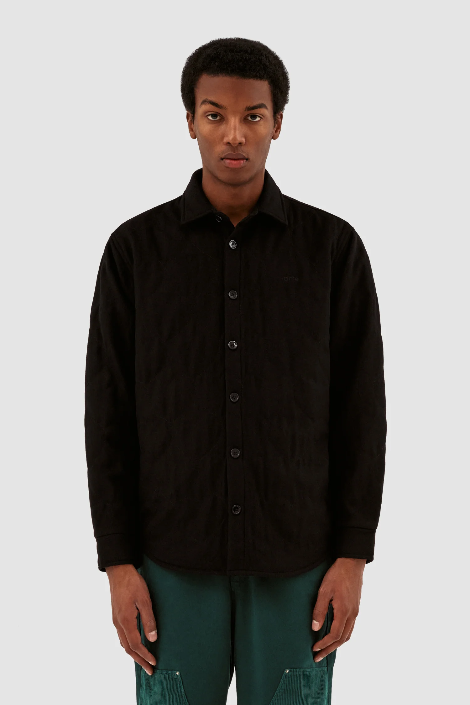 Stockton Padded Shirt - Black - Image 2