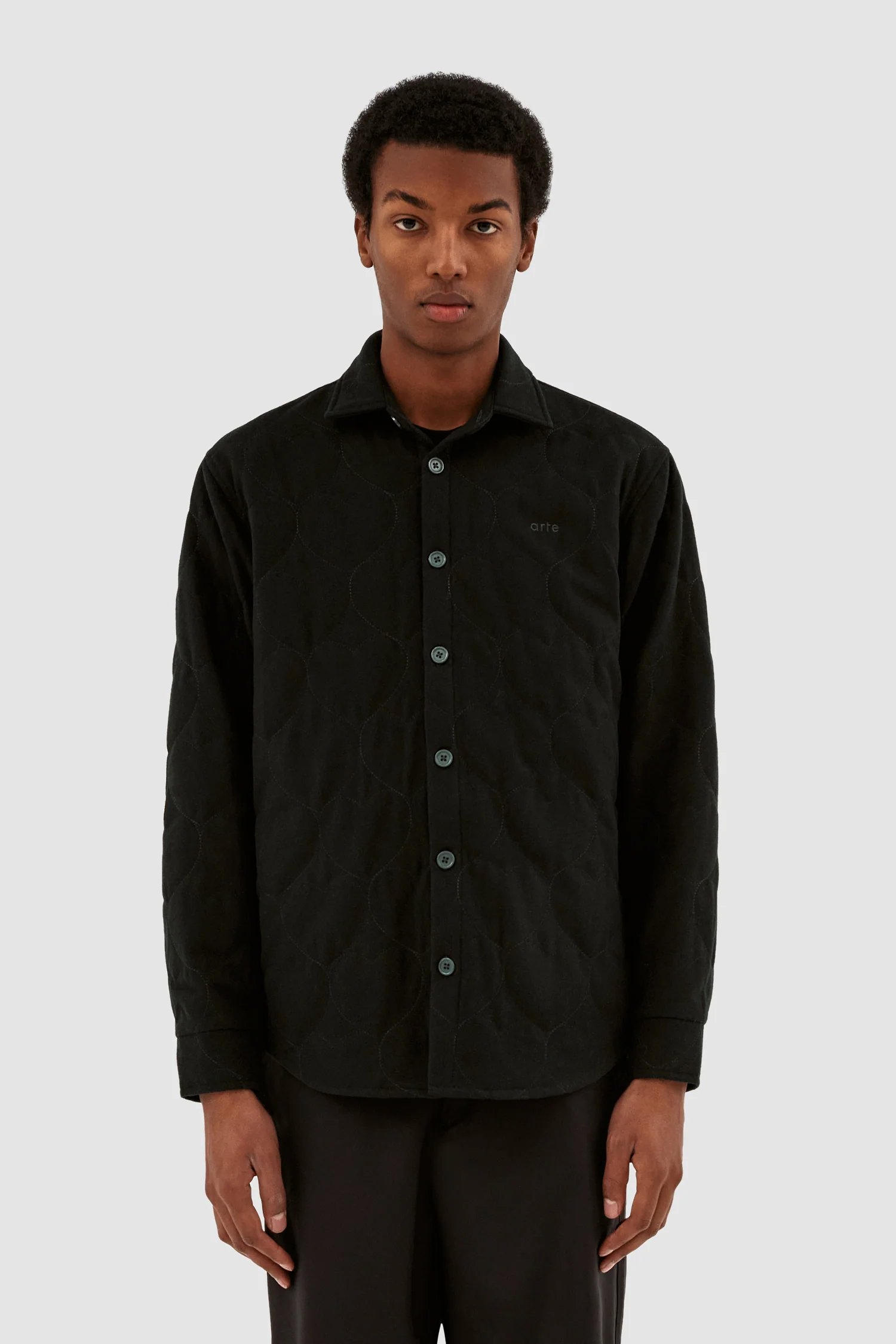 Stockton Padded Shirt - Dark Green - Image 2