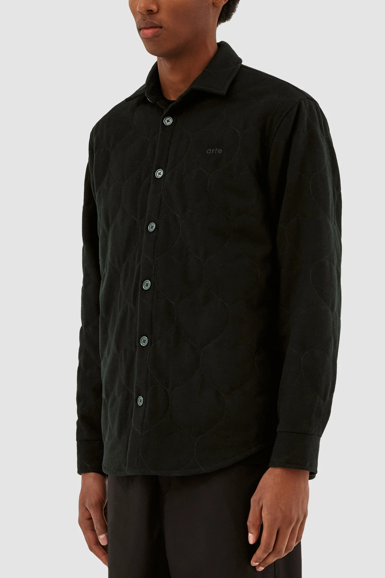 Stockton Padded Shirt - Dark Green - Image 4