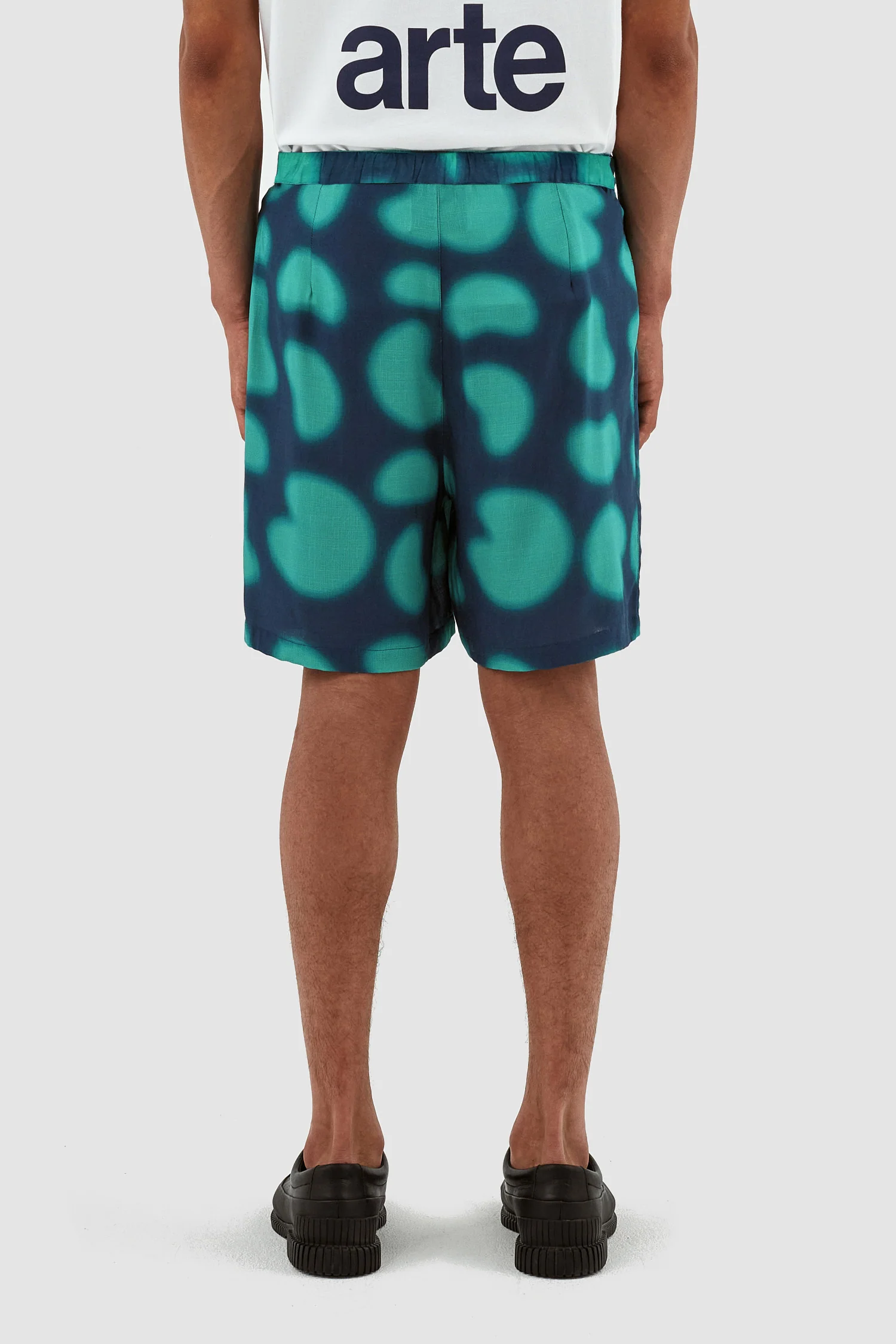 Stolp Print Short - Navy/Green - Image 3