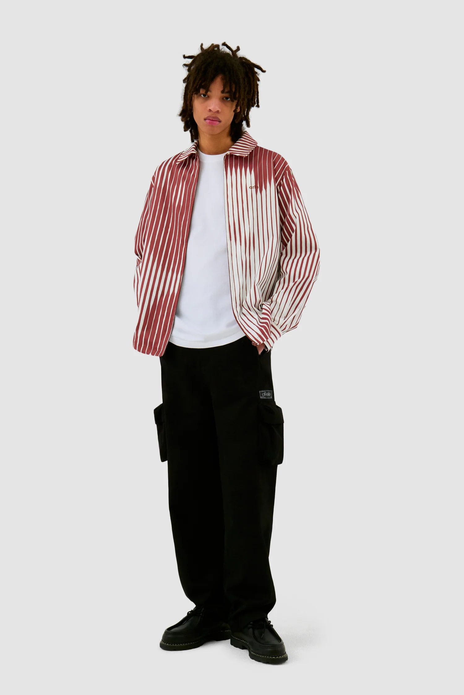 Striped Shirt - Orange/White - Image 4