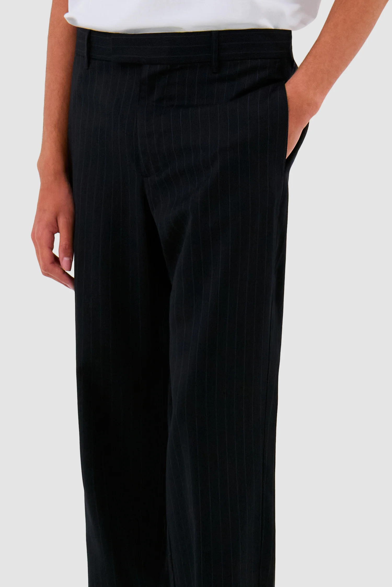 Striped Trousers - Navy - Image 8
