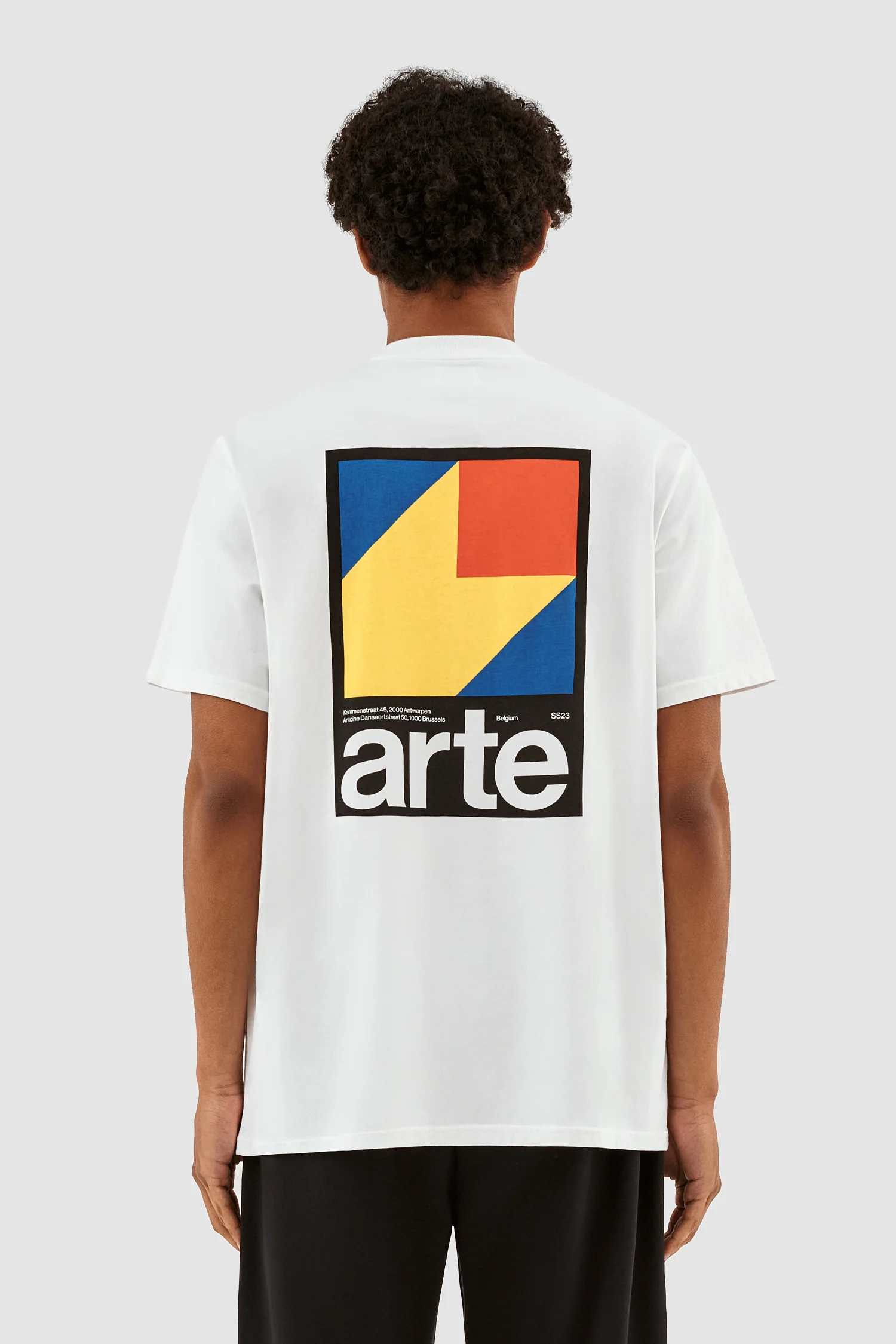 Taut Back Y Print T-shirt - White - Image 2