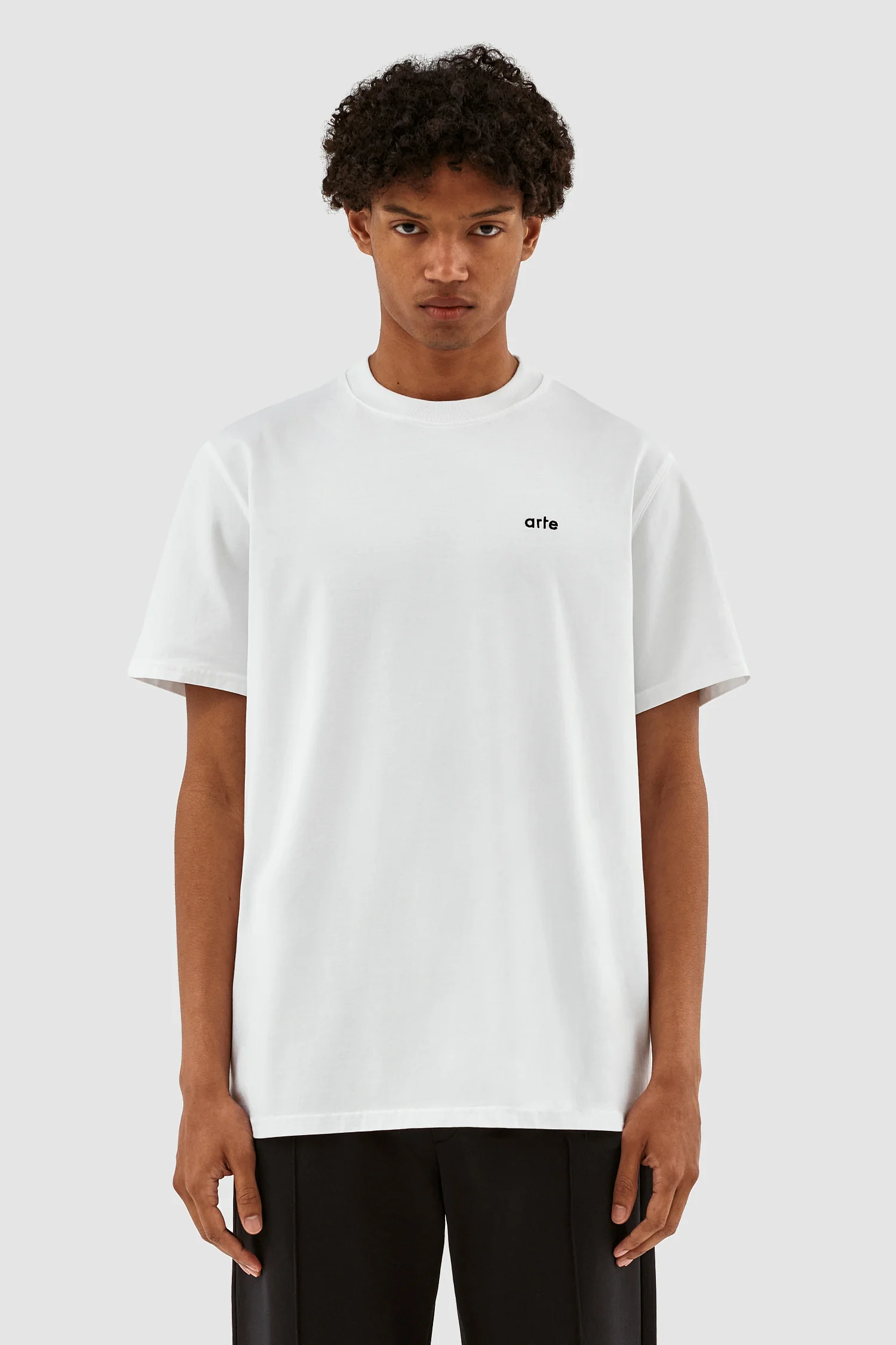 Taut Back Y Print T-shirt - White - Image 3