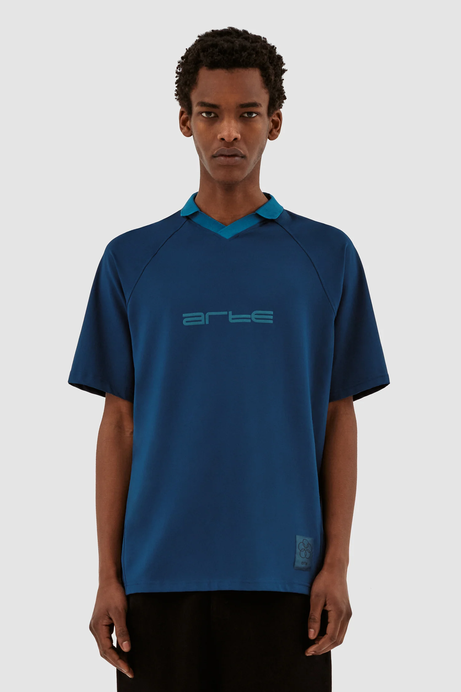 Taylor Collar T-shirt - Navy - Image 2
