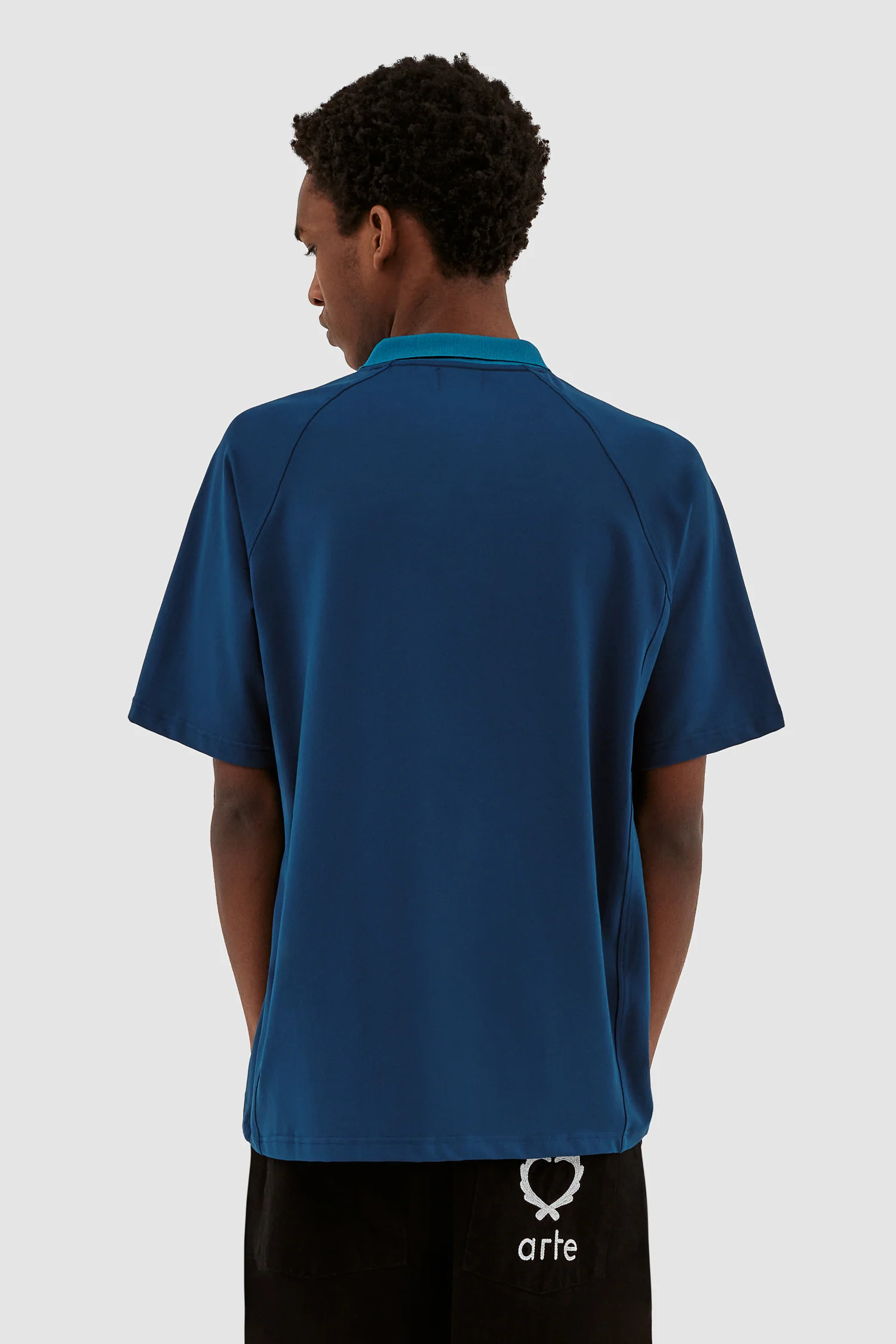 Taylor Collar T-shirt - Navy - Image 3