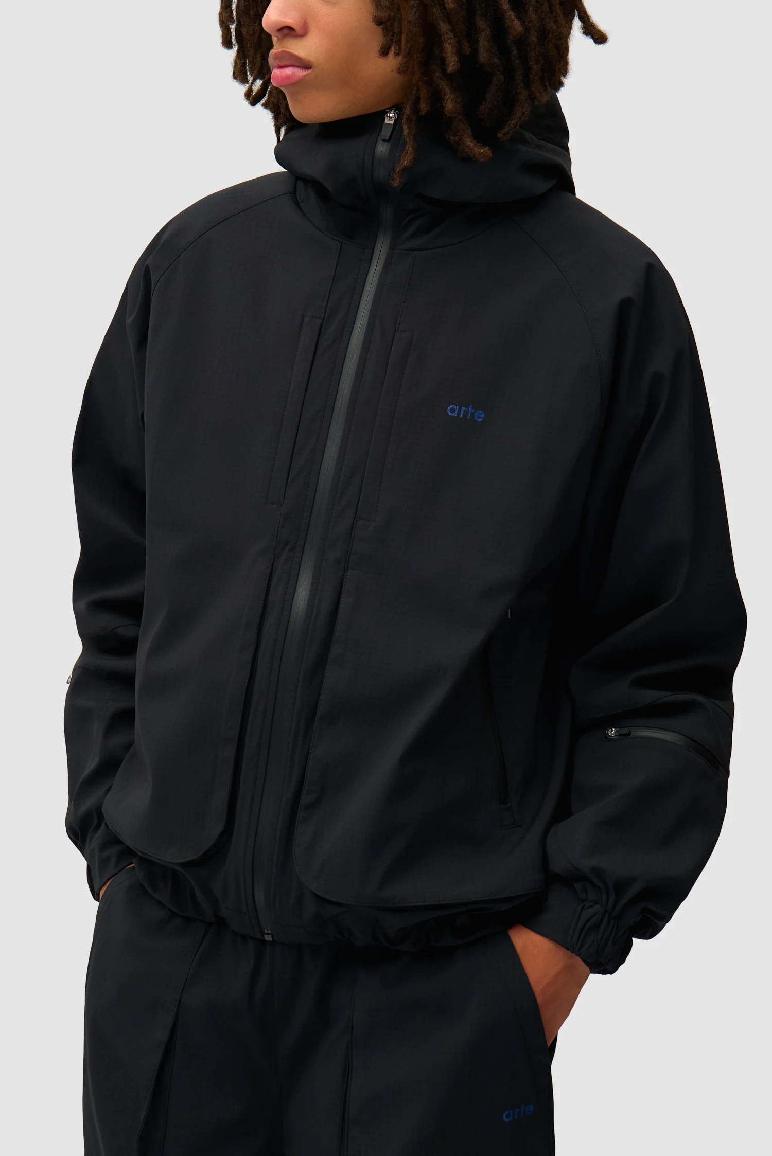 Technical Polar Jacket - Black - Image 8