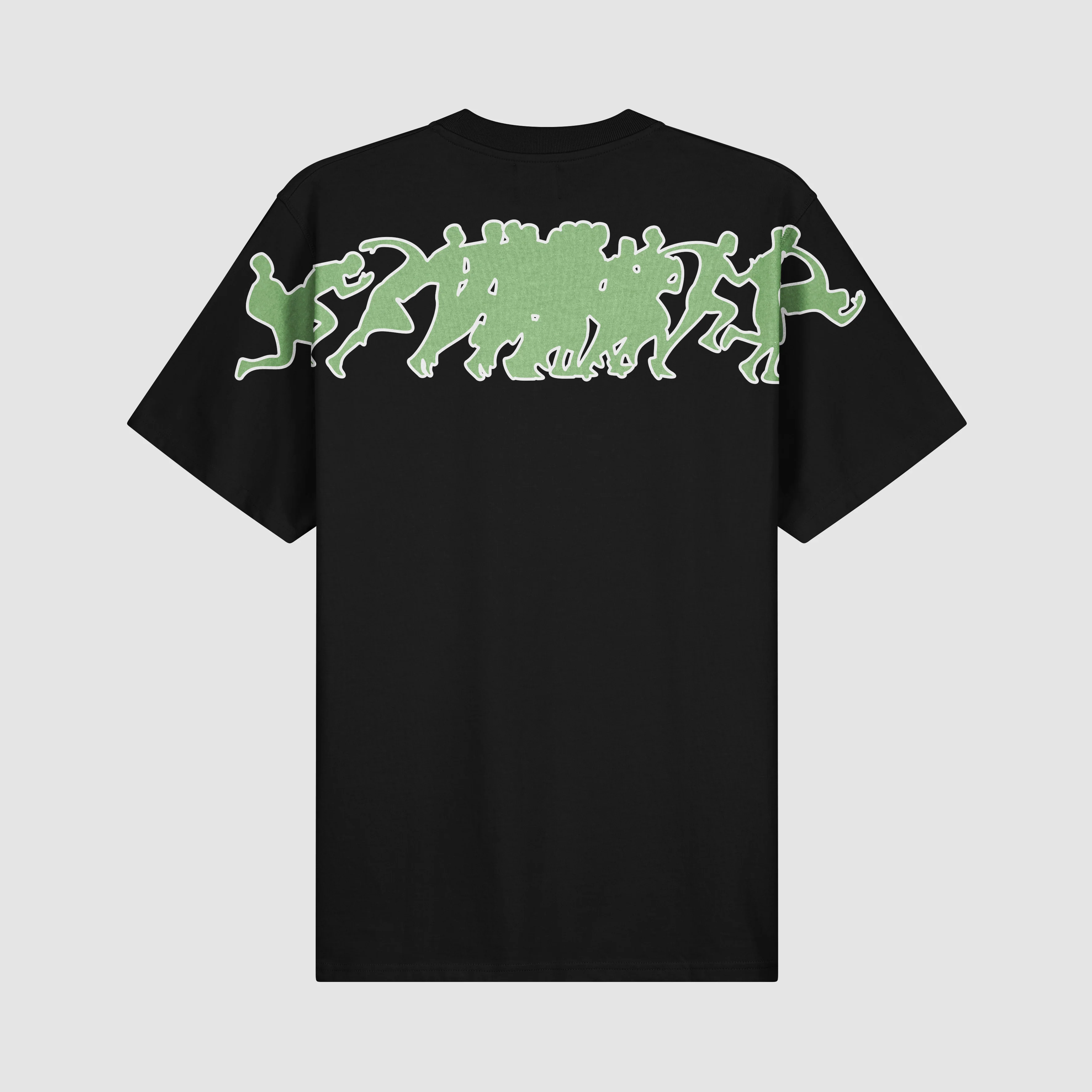 Teo Back Multi Runner T-shirt - Black