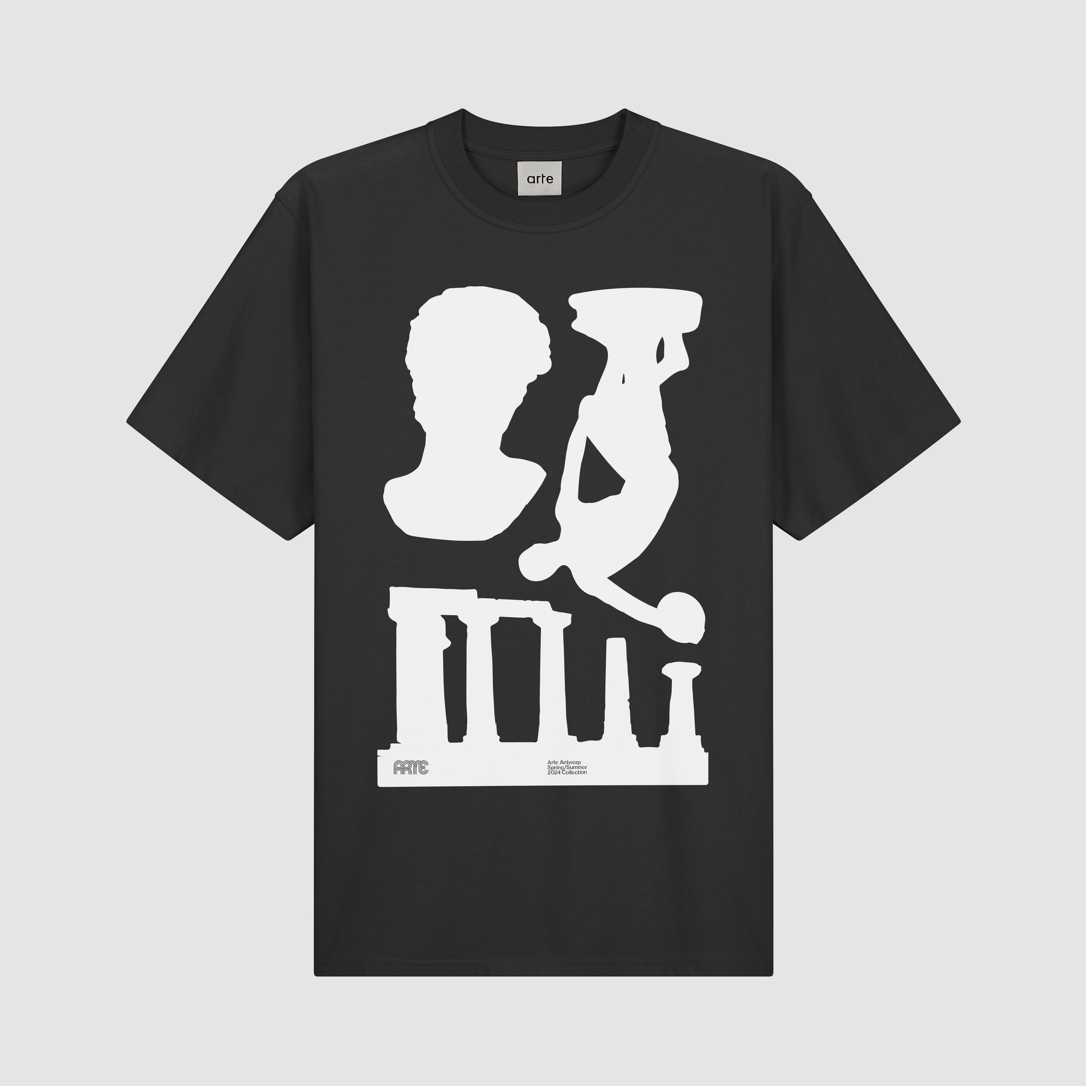 Teo Print T-shirt - Black