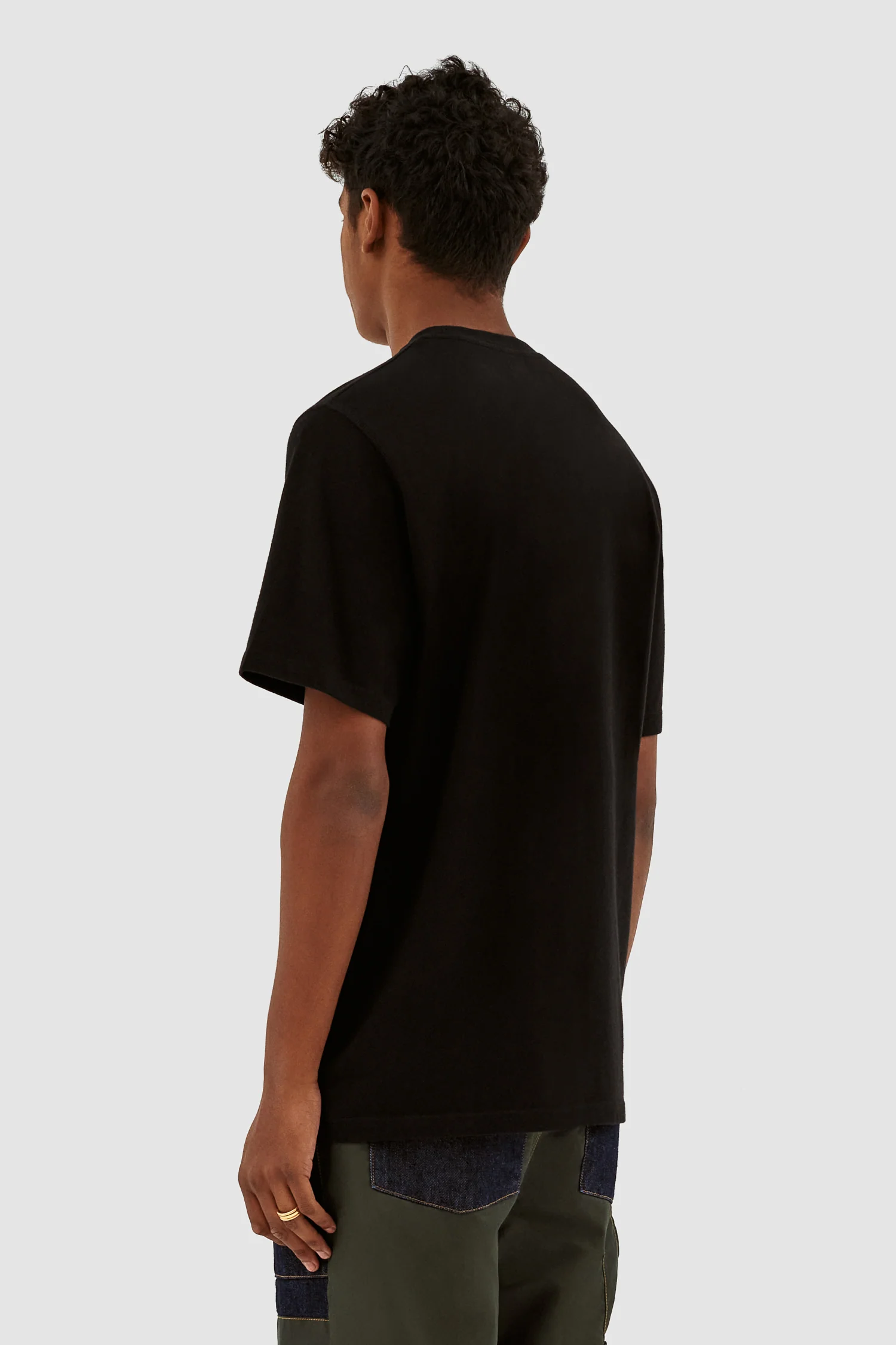 Teo Print T-shirt - Black - Image 3
