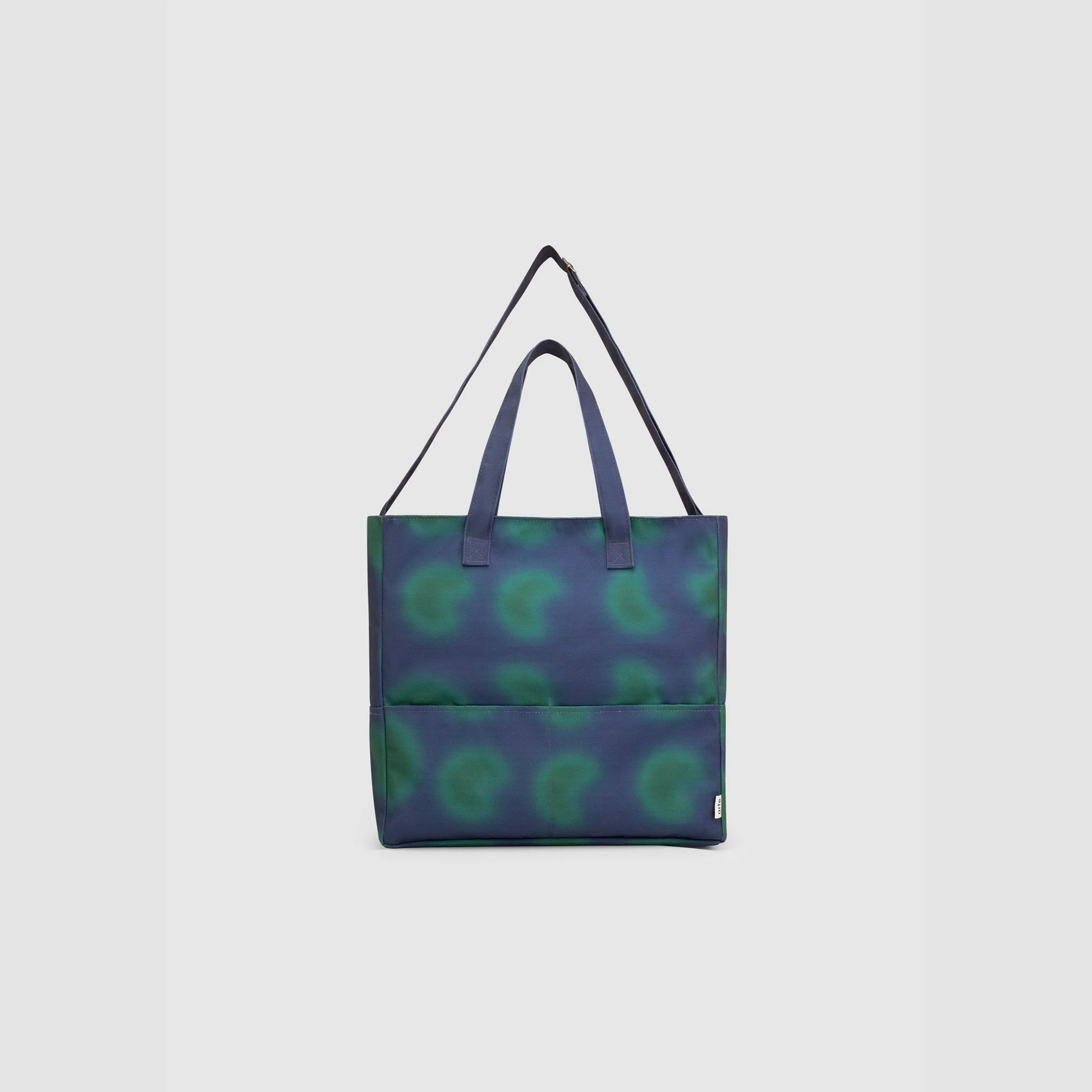 Thompson Print Totebag - Navy/Green