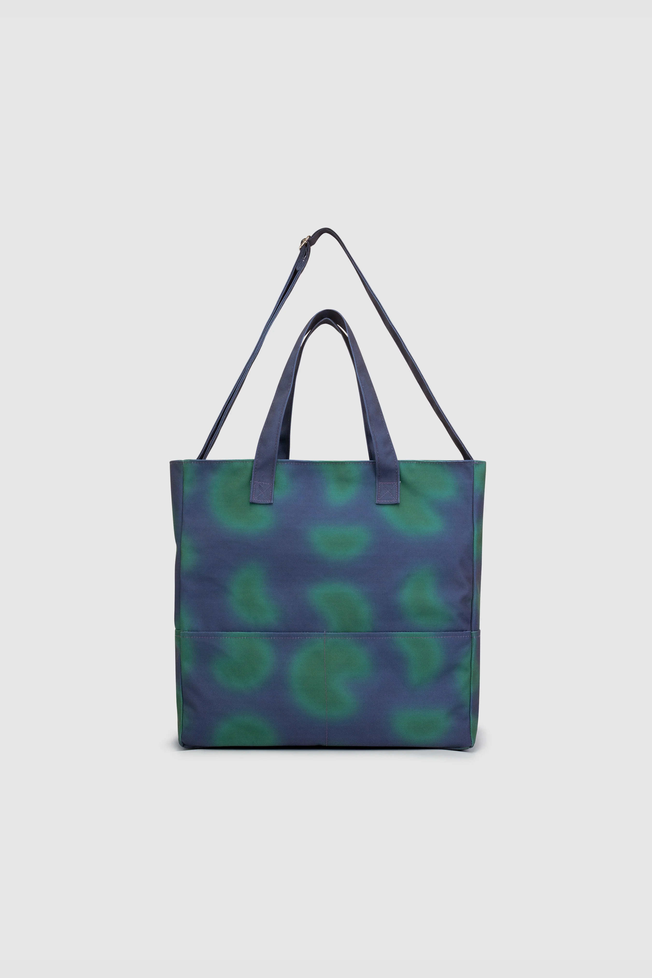 Thompson Print Totebag - Navy/Green - Image 3