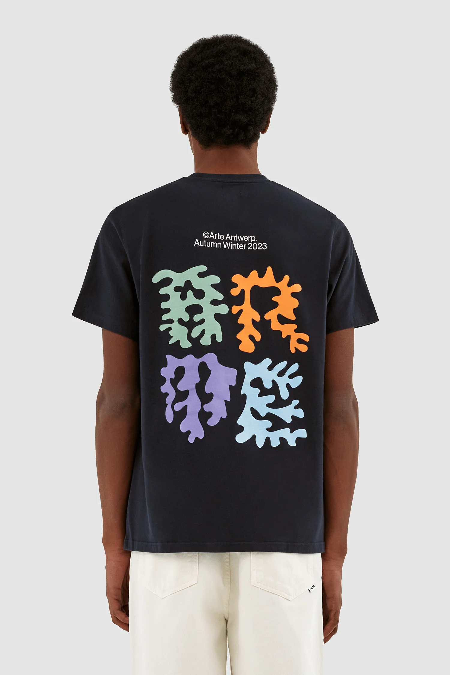 Tommy Back Arte T-shirt - Navy - Image 2
