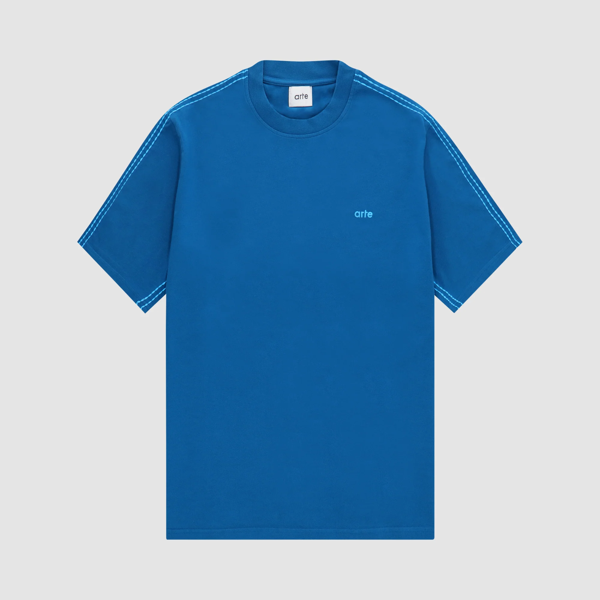 Trevor Detail Sleeve Shirt - Blue