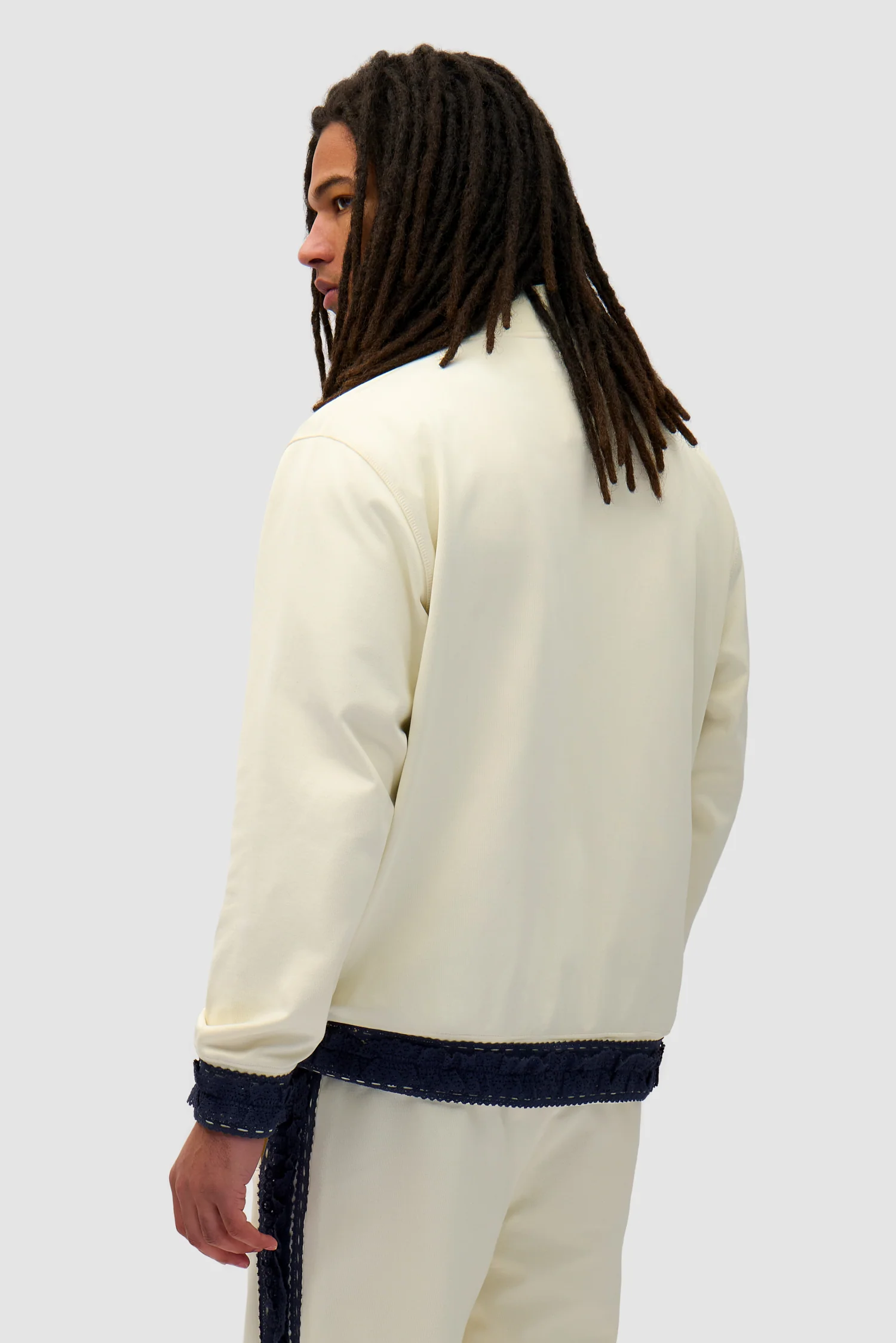 Trim Jacket - Cream - Image 3