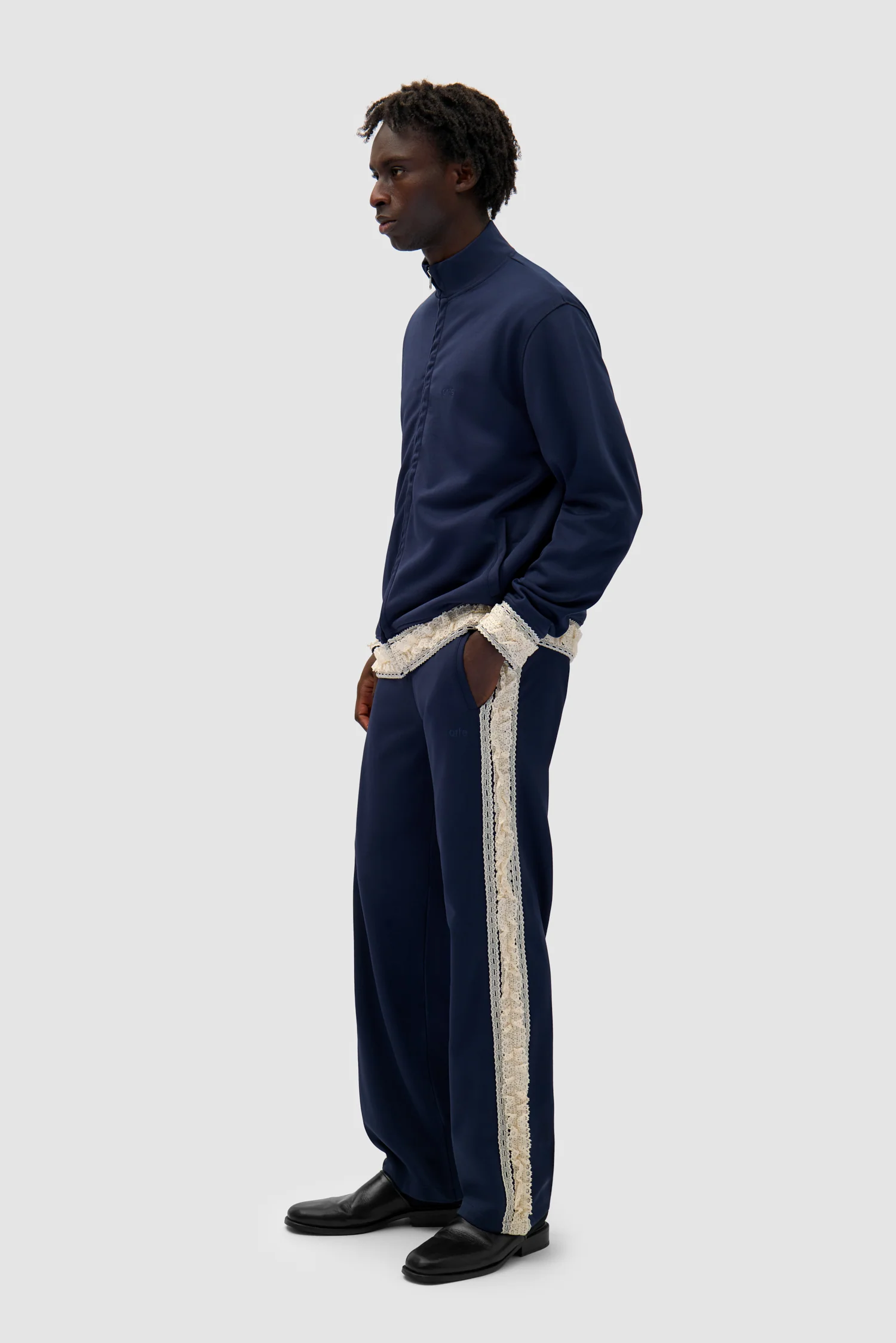 Trim Jacket - Navy - Image 5