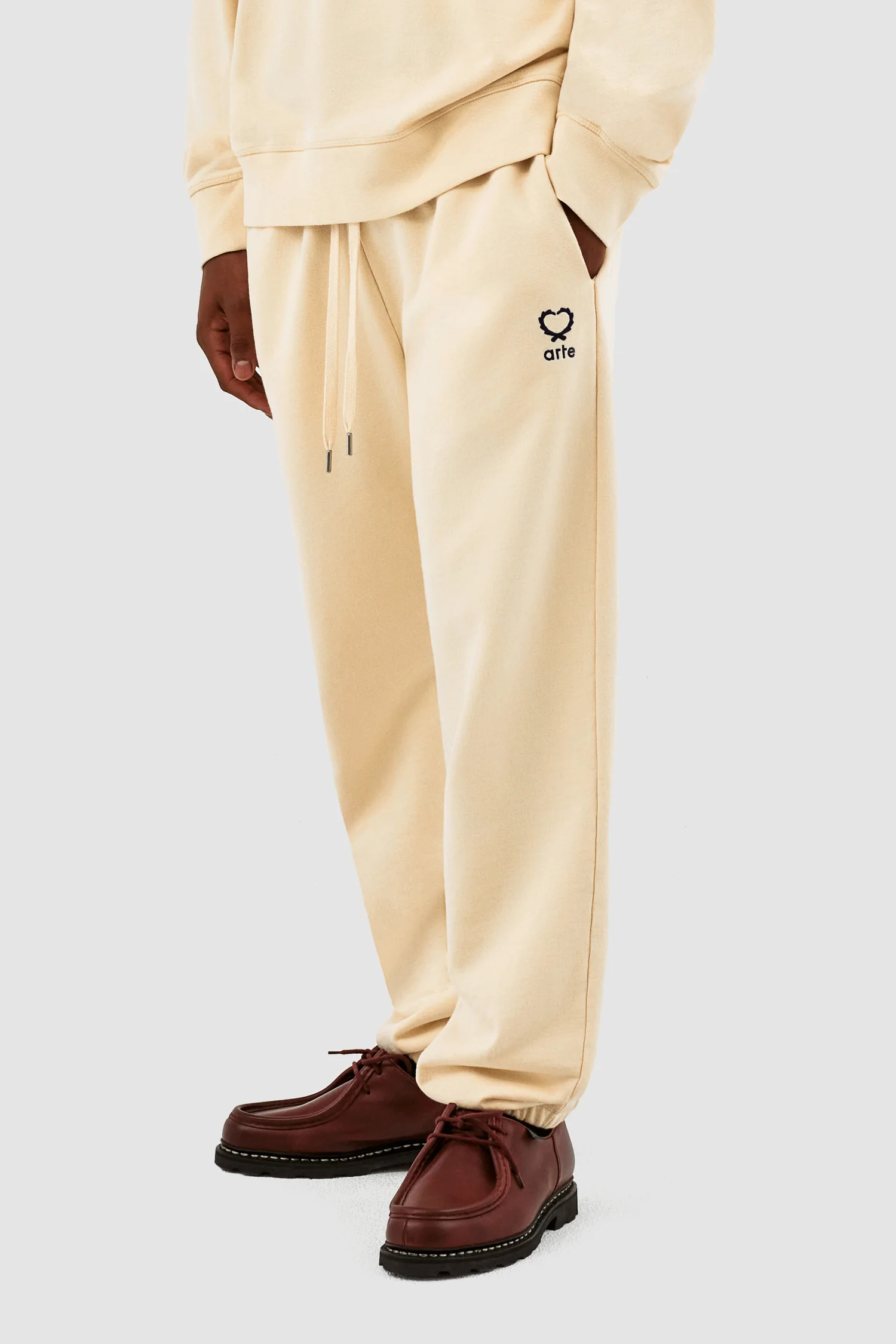 Tristian Heart Pants - Cream - Image 2