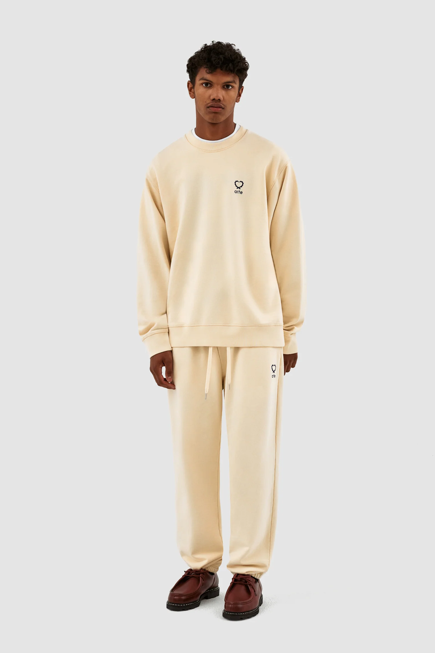 Tristian Heart Pants - Cream - Image 4