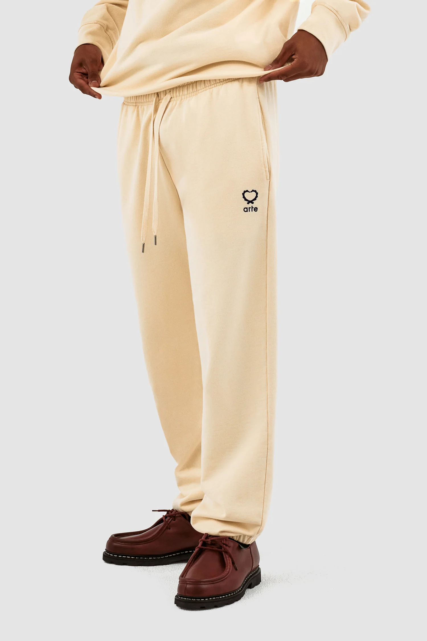 Tristian Heart Pants - Cream - Image 8