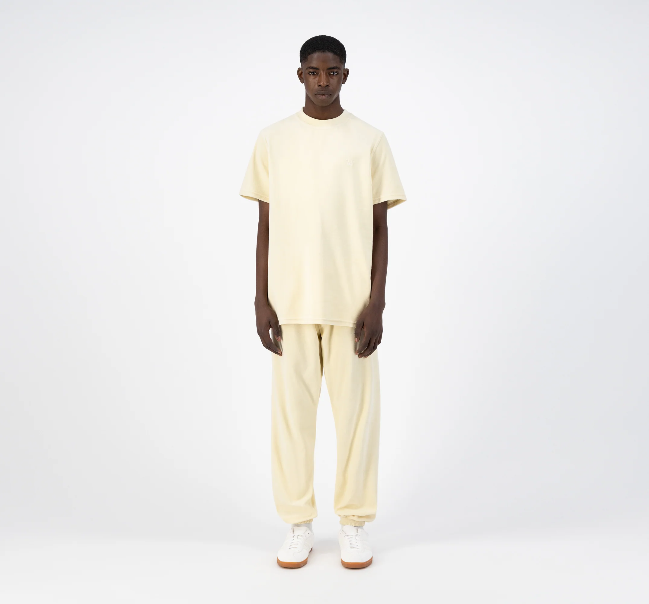 Tsai Velvet T-shirt - Cream - Image 4