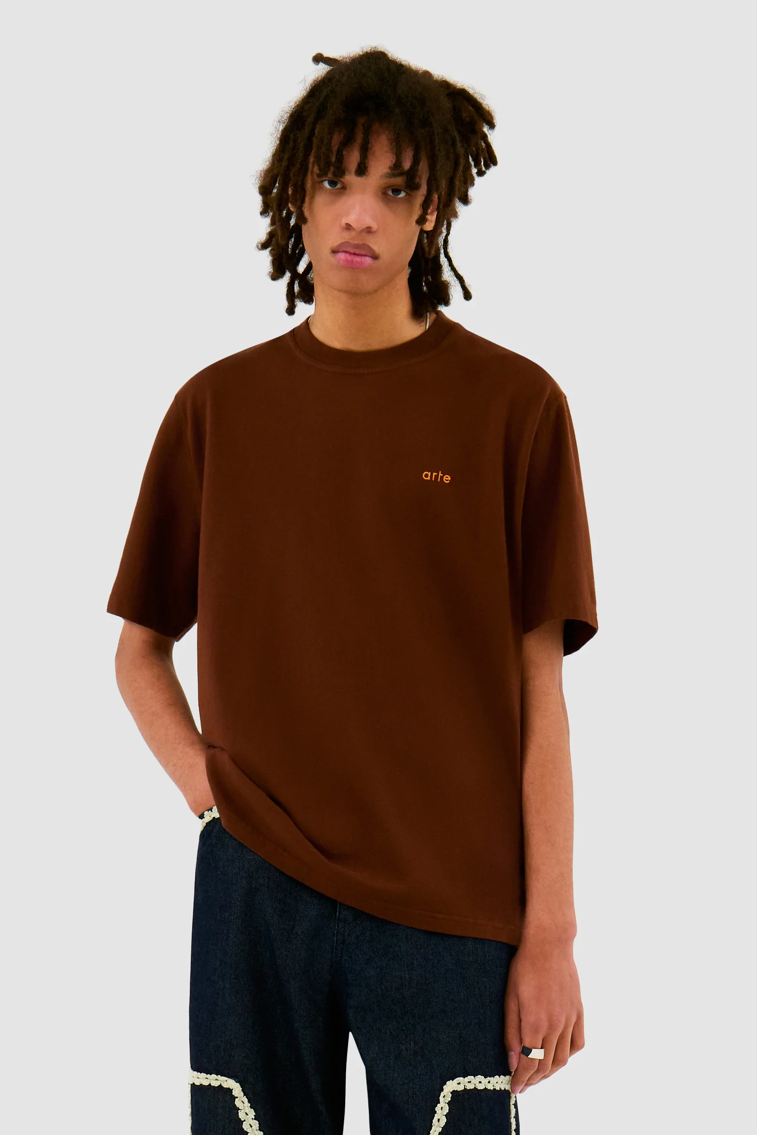 Tulip T-shirt - Brown - Image 3