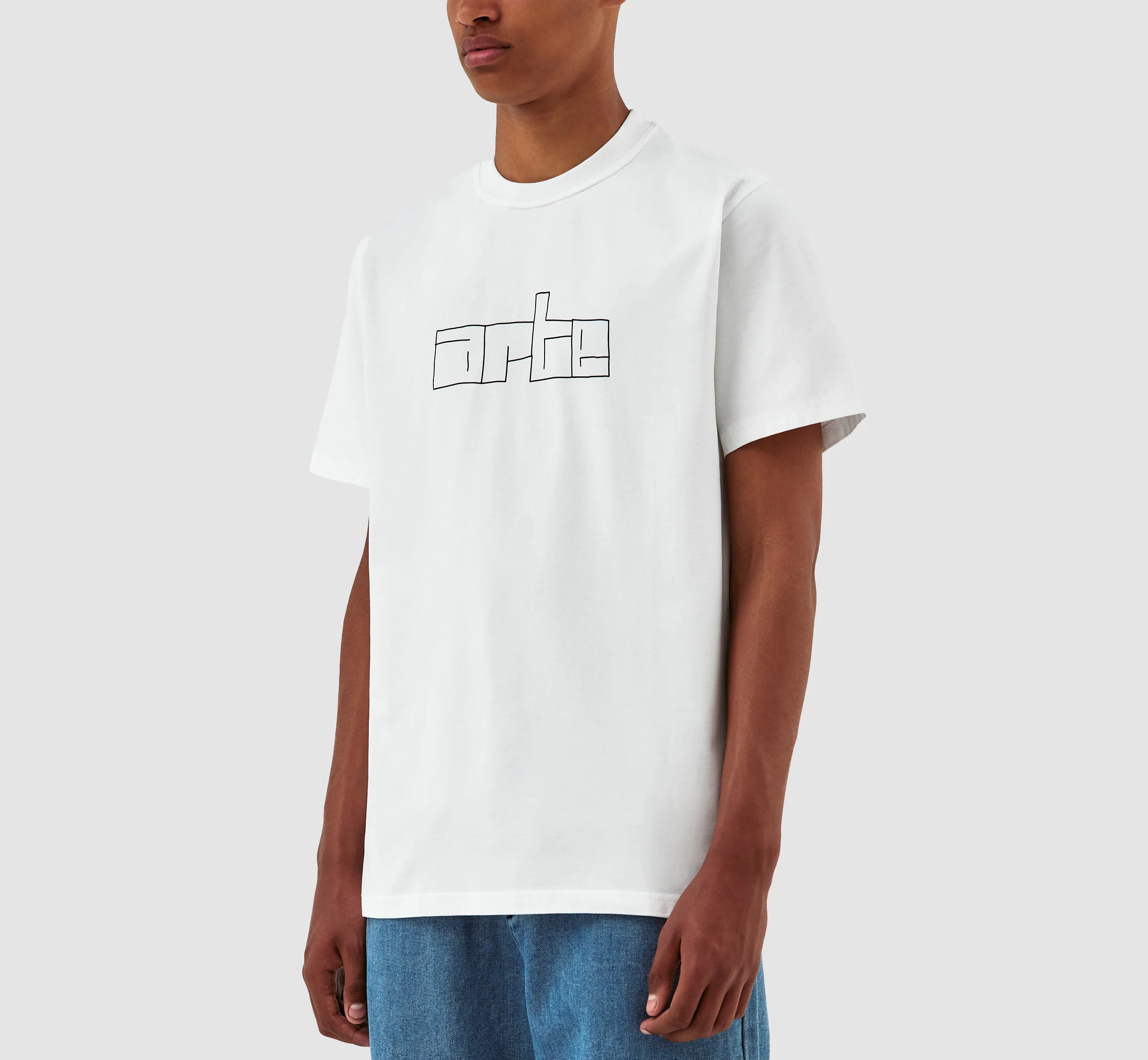 Turner Block Logo T-shirt - White - Image 4