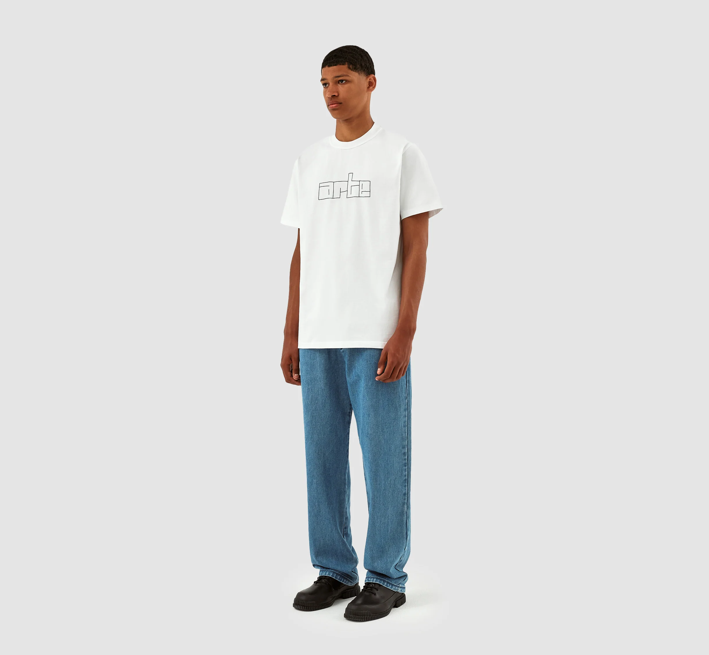 Turner Block Logo T-shirt - White - Image 6