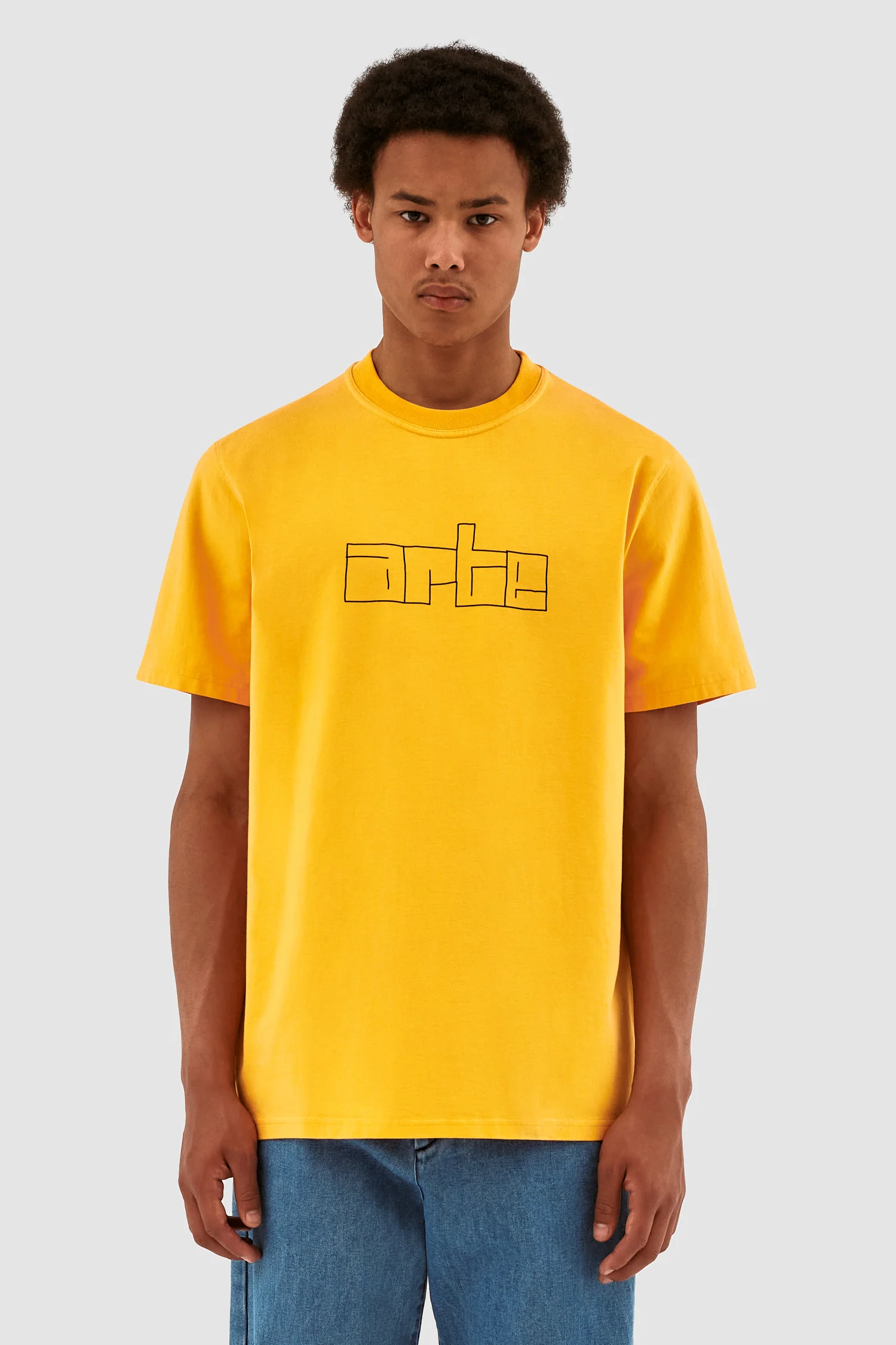 Turner Block Logo T-shirt - Yellow - Image 2