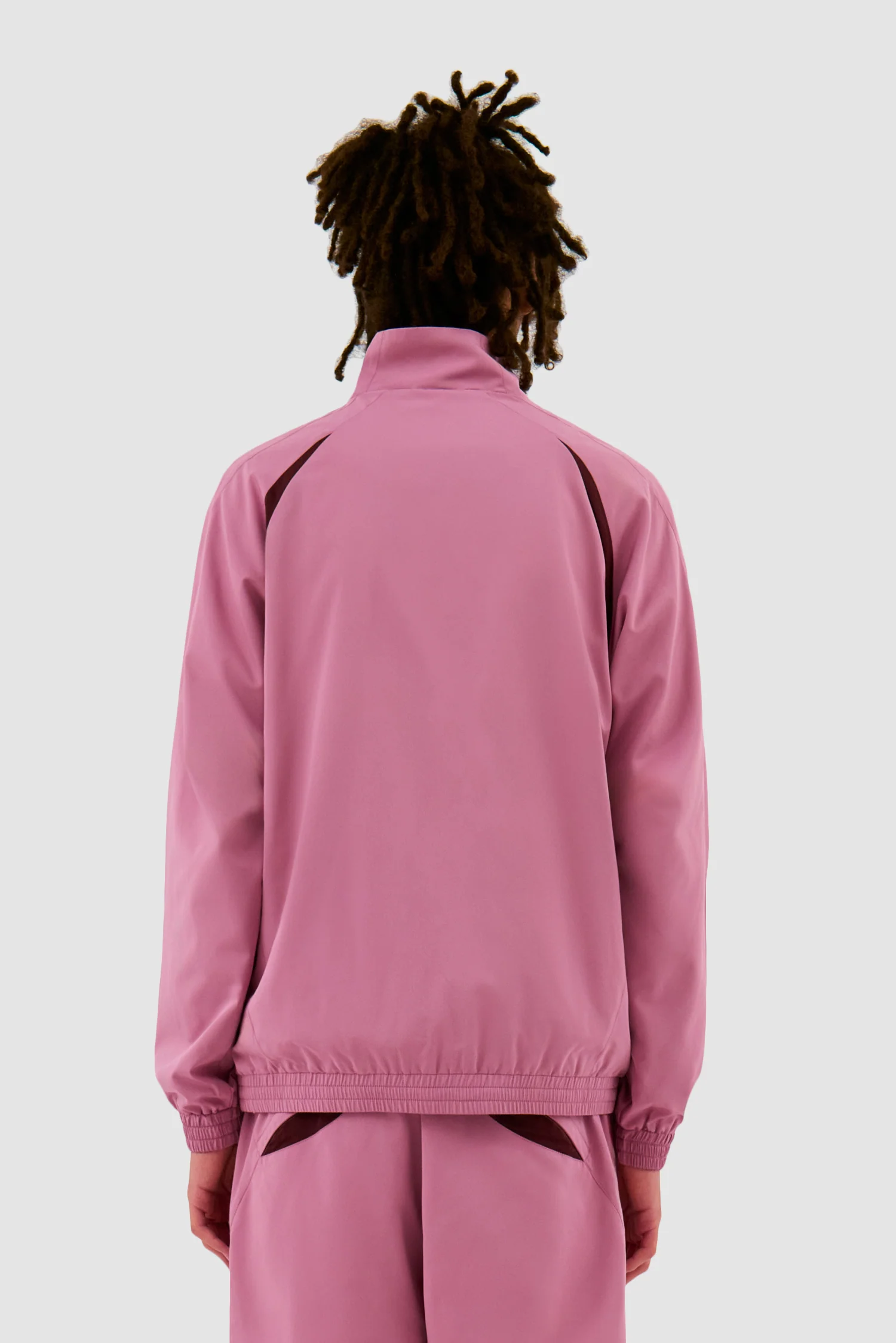 Two-tone Tracksuit Jacket - Pink - Image 3
