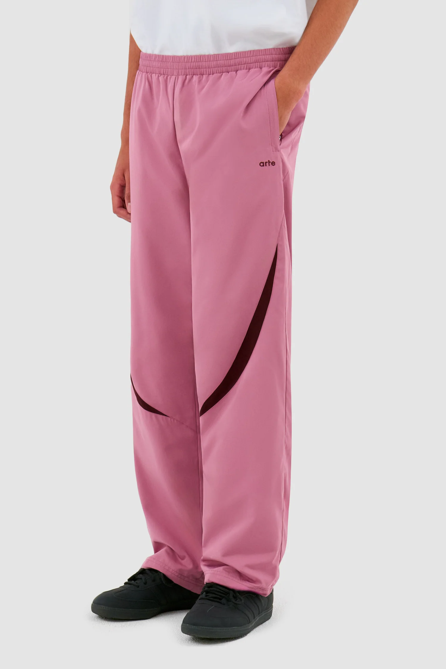 Two-tone Tracksuit Pants - Pink - Image 2