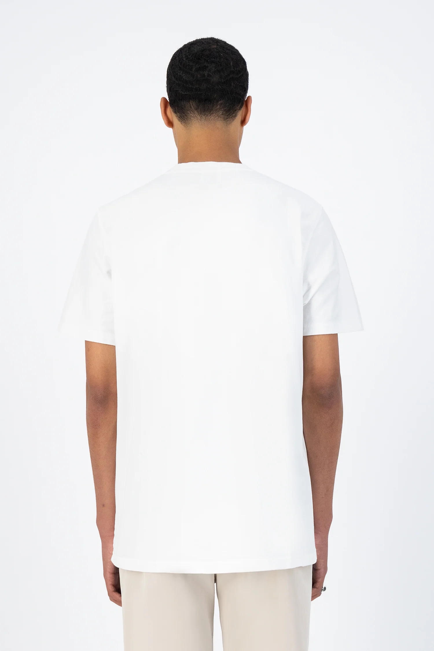 Tzara Line Logo T-shirt - White - Image 3