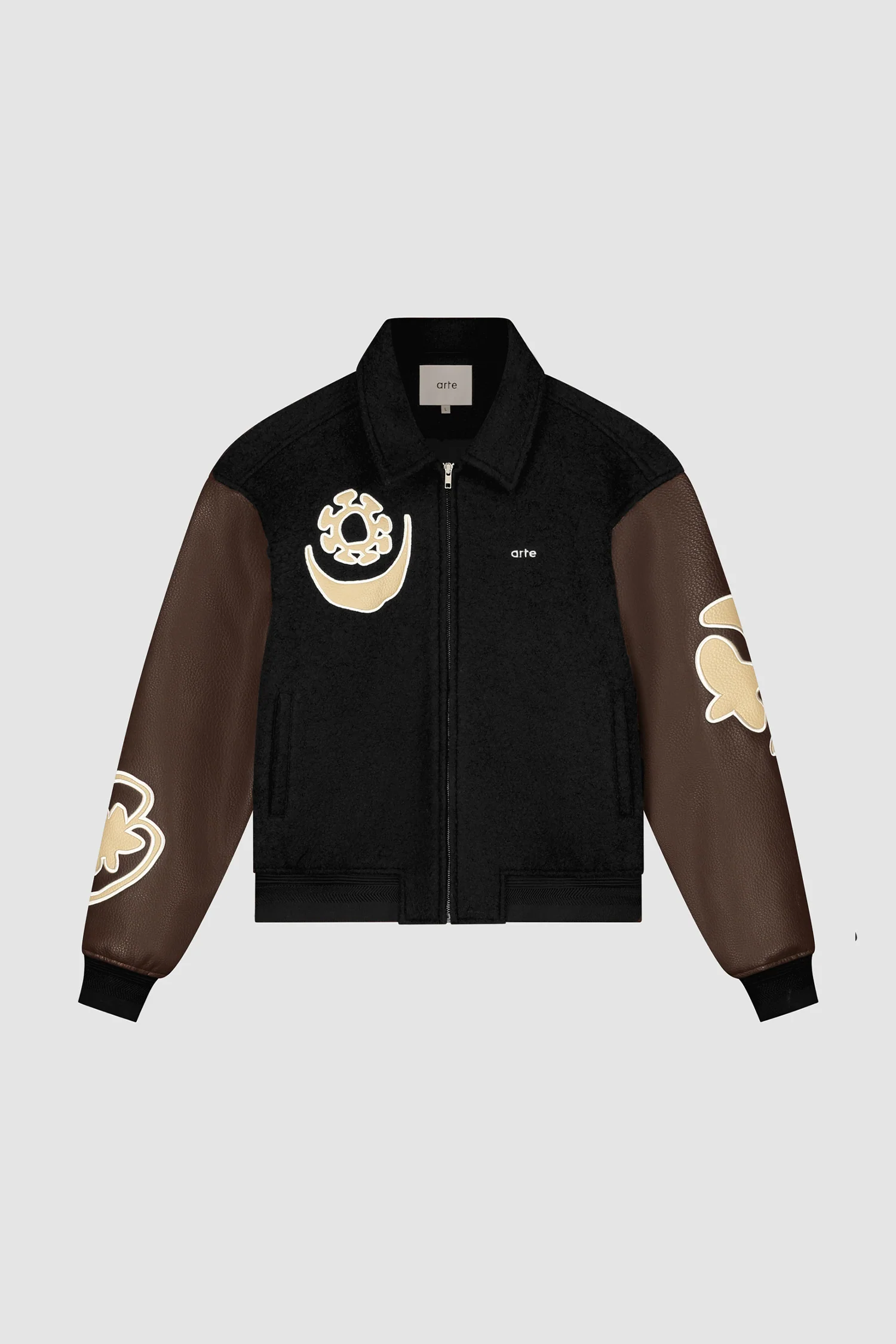 Varsity Jacket - Black/Brown - Image 10