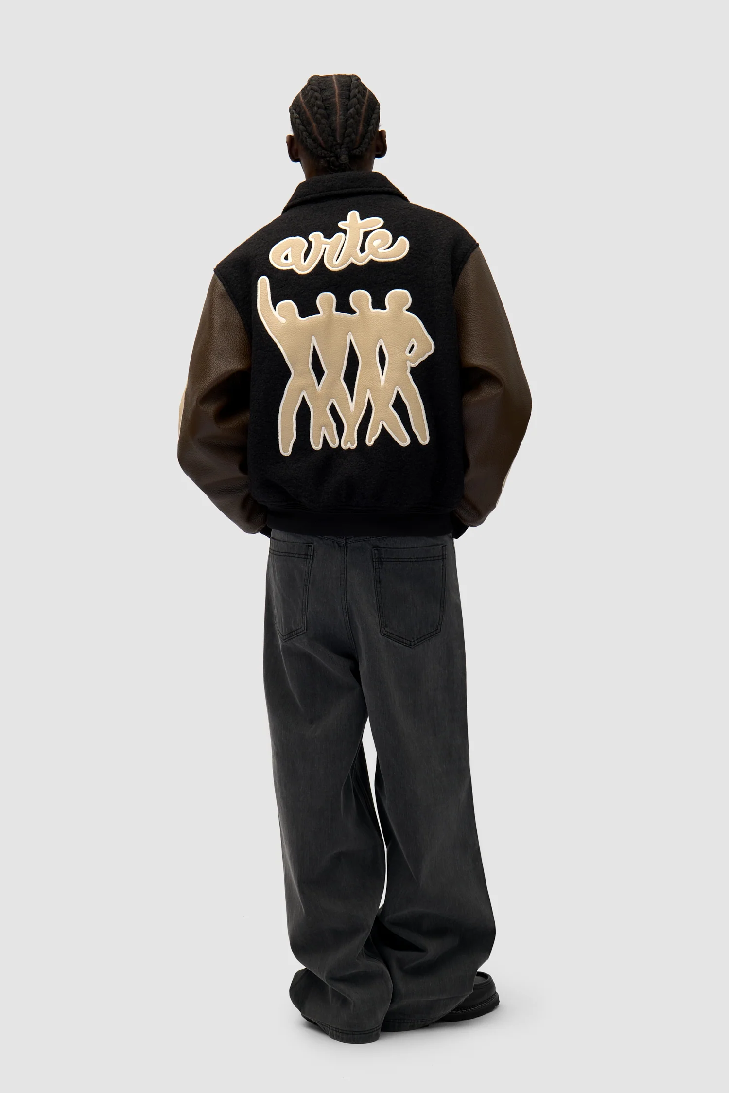 Varsity Jacket - Black/Brown - Image 6