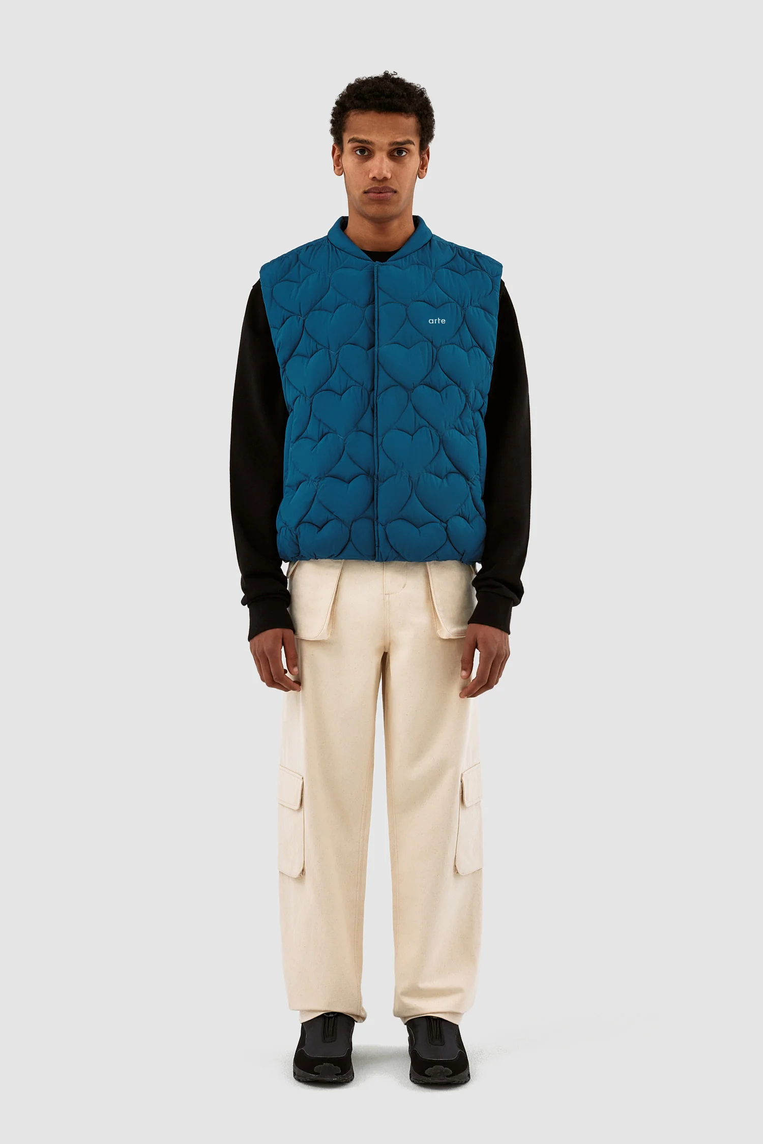 Vince Heart Vest - Petrol Blue - Image 3