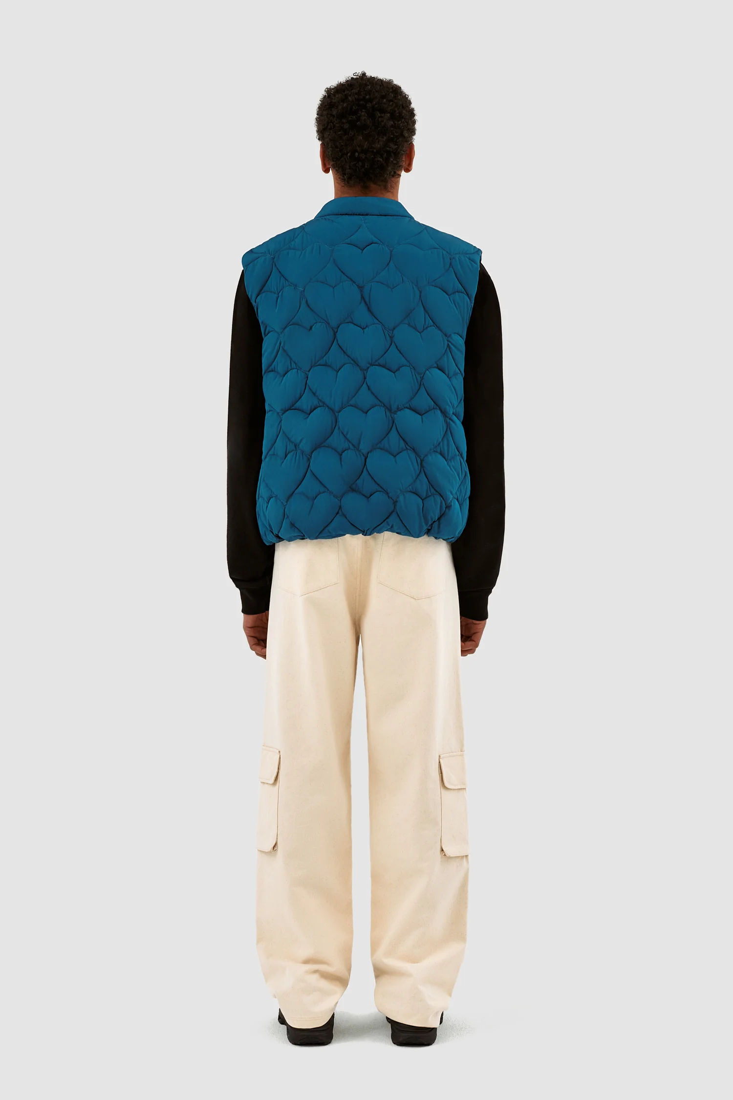 Vince Heart Vest - Petrol Blue - Image 5