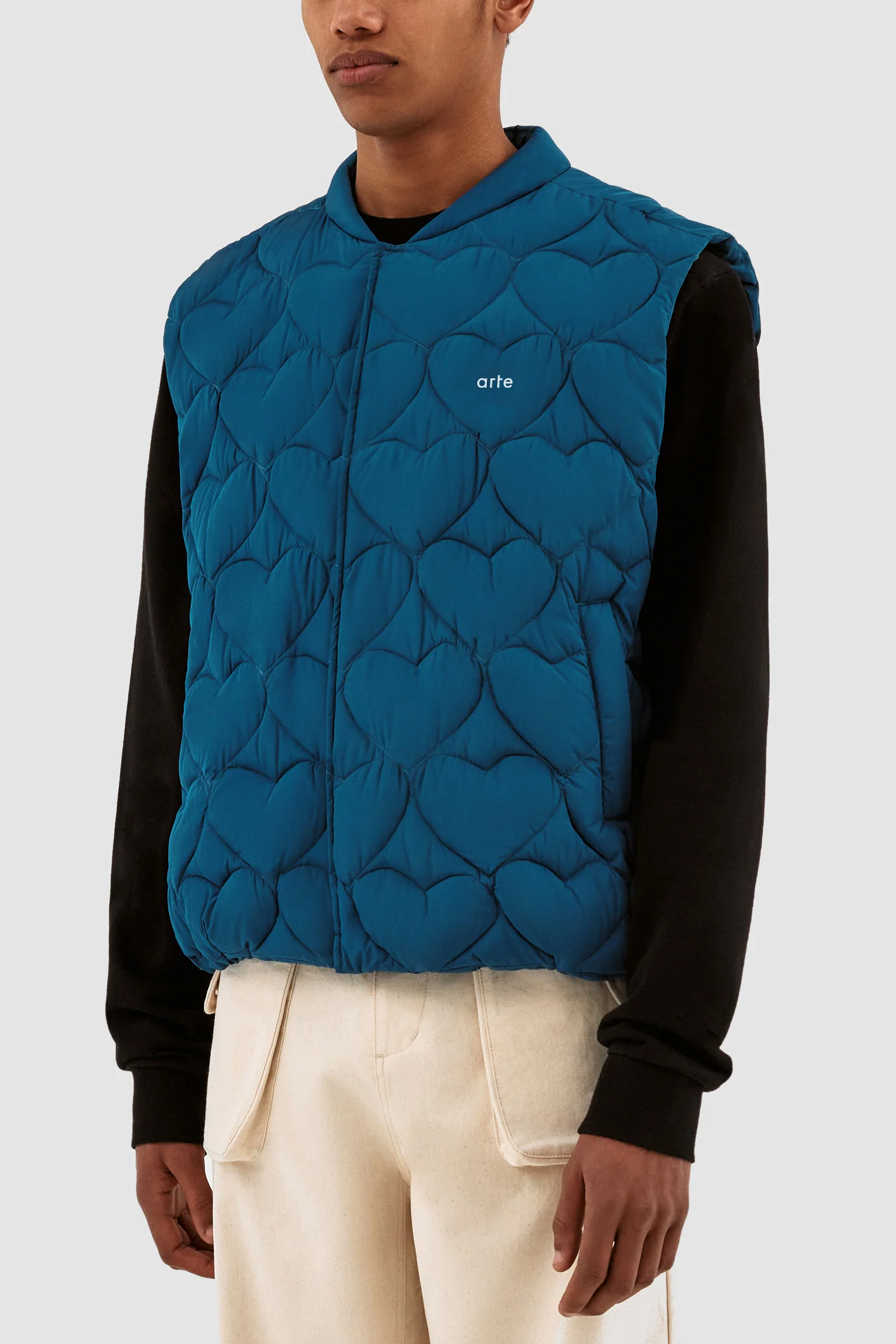 Vince Heart Vest - Petrol Blue - Image 6